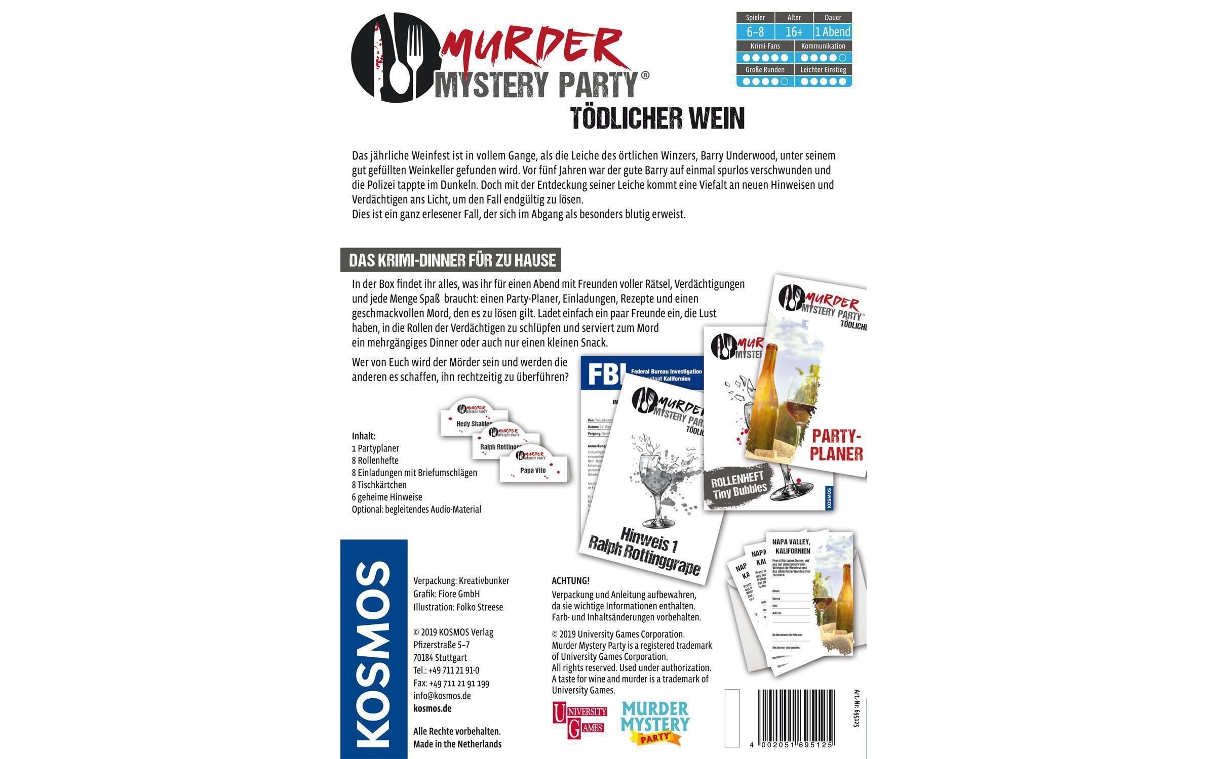 Kosmos Spiel »Murder Mystery«