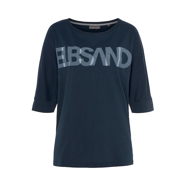 Elbsand 3/4-Arm-Shirt, mit Logodruck, Baumwoll-Mix, lockere Passform online  bestellen bei Jelmoli-Versand Schweiz
