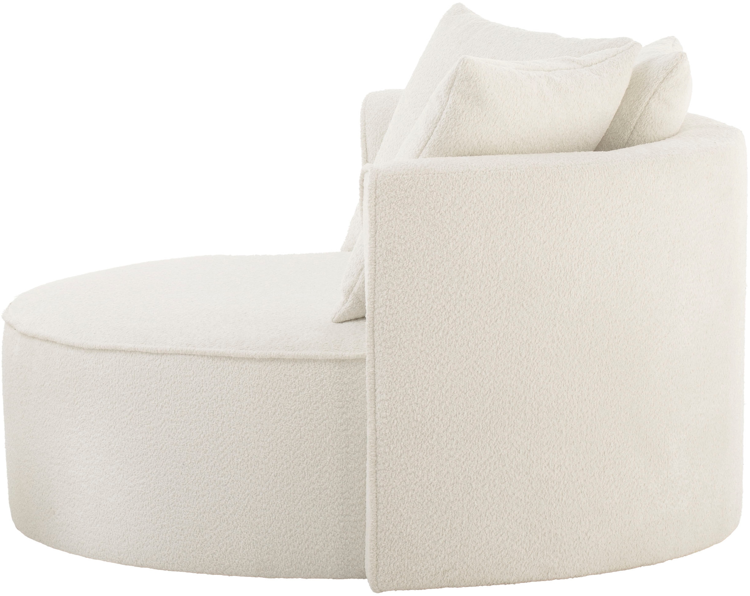 LeGer Home by Lena Gercke XXL-Sessel »ISALIE, Sessel in modernen Farben, Lesesessel, Loveseat, Big-Sessel«, trendige Stoffe, mit 3 Zierkissen, grosse Sitzfläche, Hocker optional