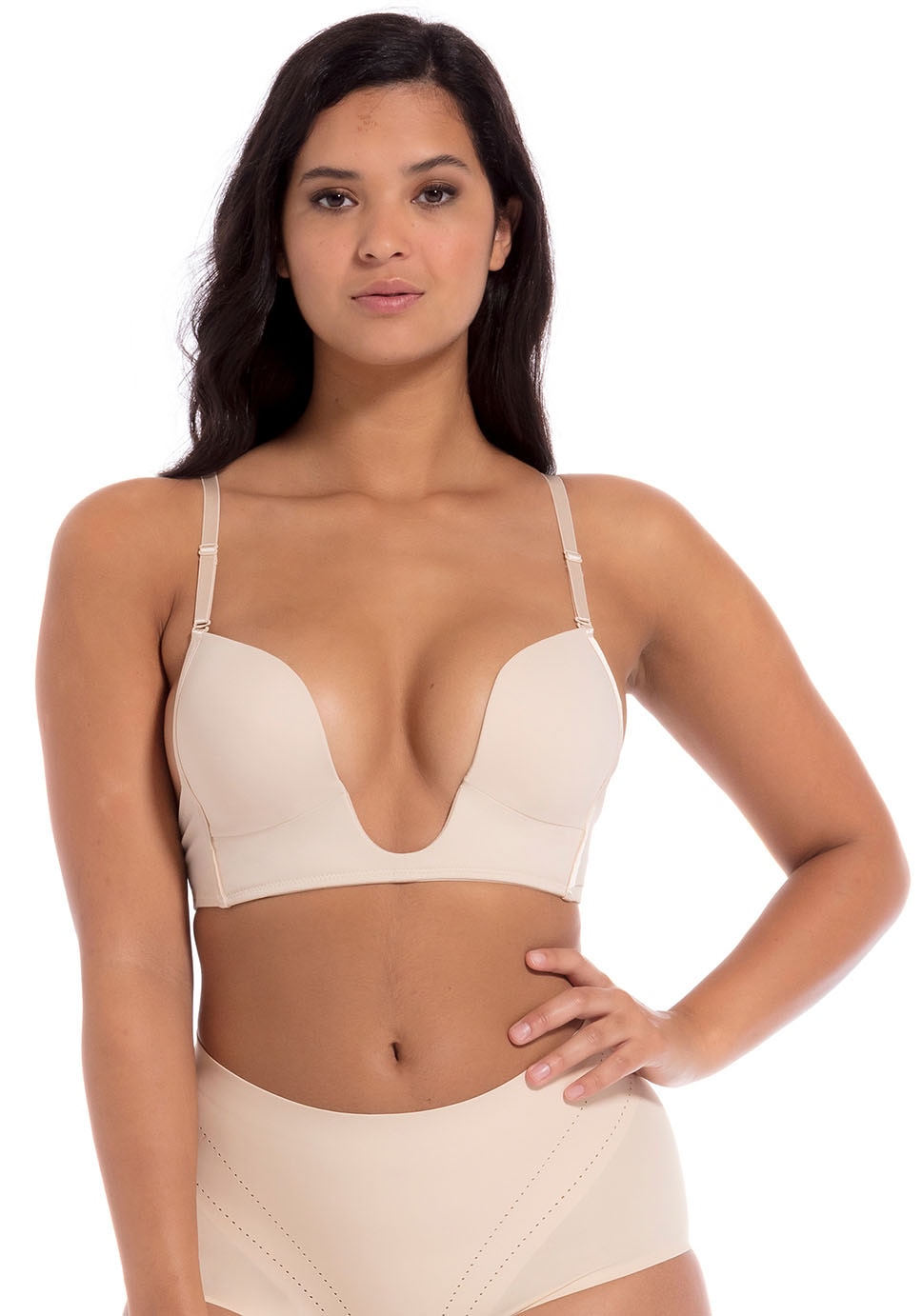 MAGIC Bodyfashion Bügelloser BH »V-Bra« extrem tief fallender Ausschnitt und extra tiefer Rücken