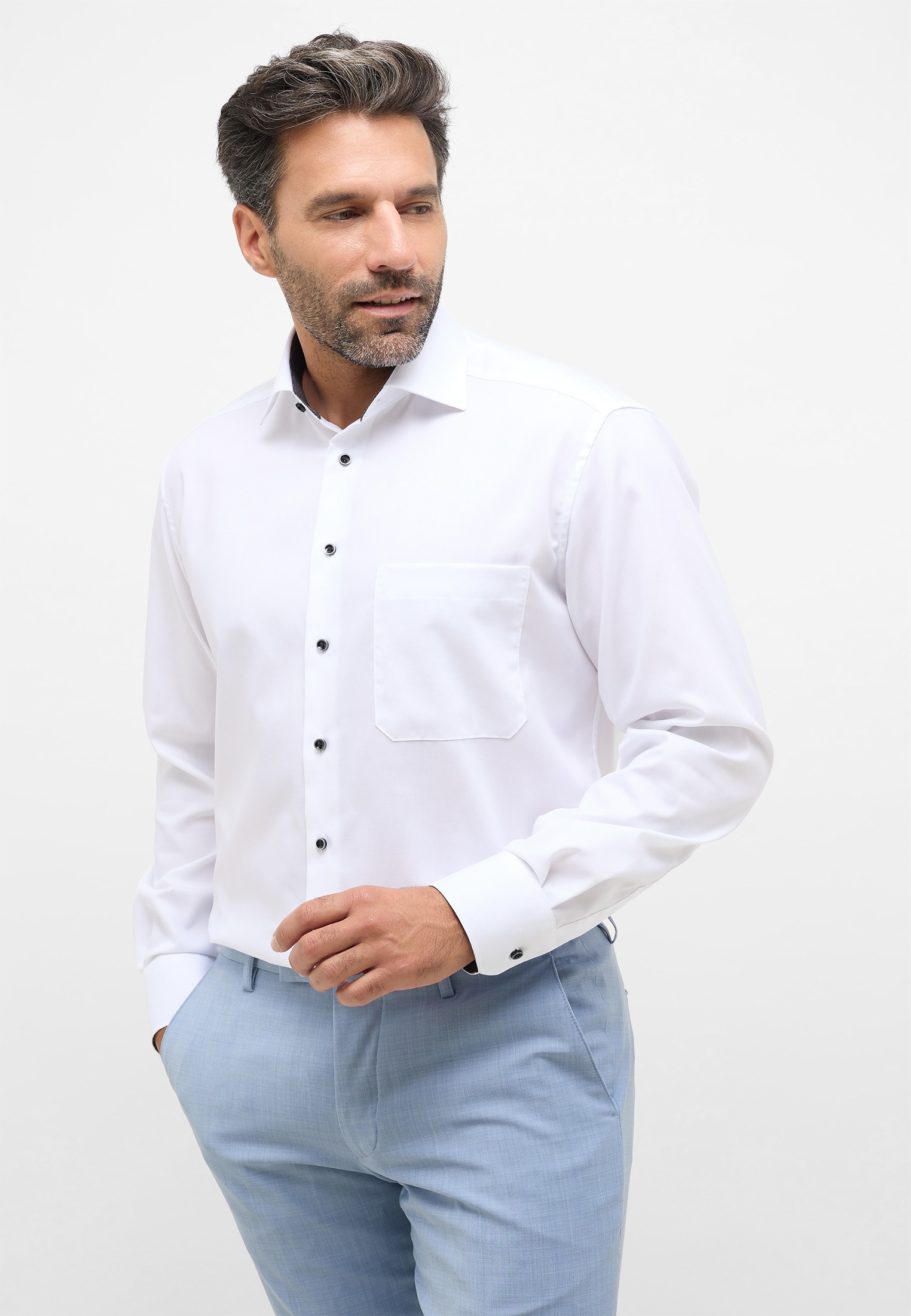 Eterna Langarmhemd »COMFORT FIT« NON IRON (bügelfrei)