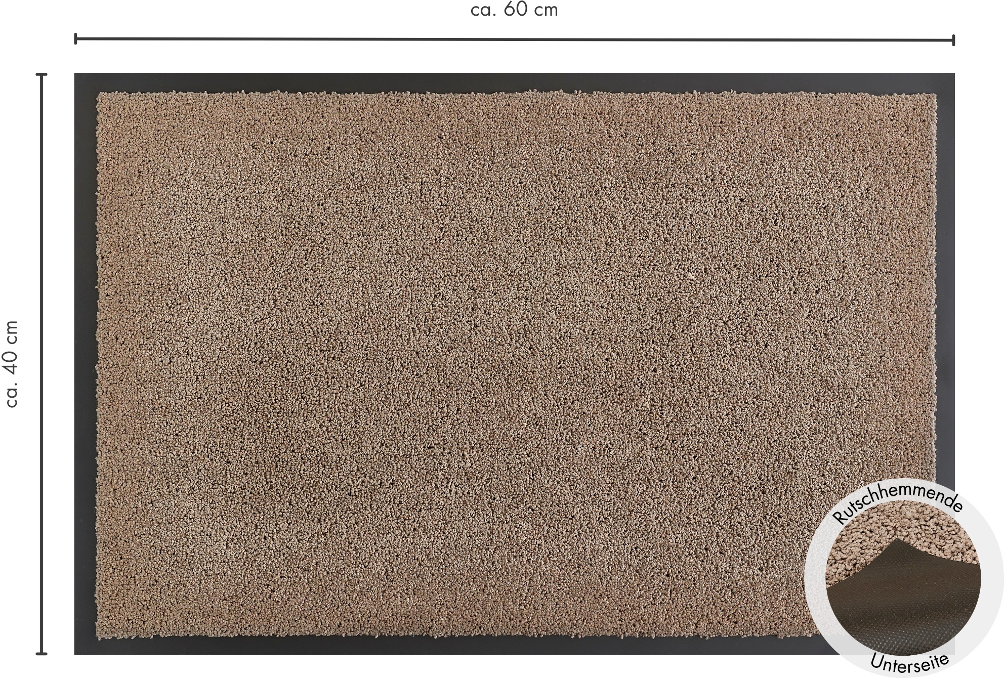 Andiamo Fussmatte »Verdi, Made in Netherlands«, rechteckig, 6 mm Höhe, Schmutzfangmatte, auch für überdachten Aussenbereich geeignet, waschbar