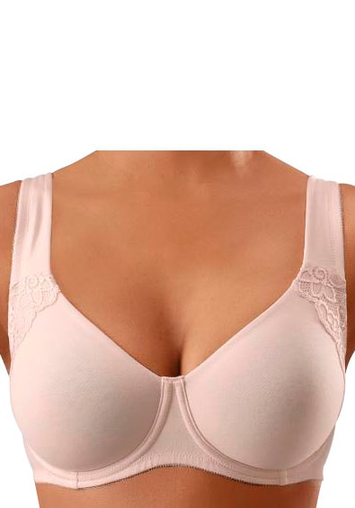 petite fleur Minimizer-BH, (Packung, 2 Stück), mit Bügel, mit doppellagigen Cups und breiteren Trägern