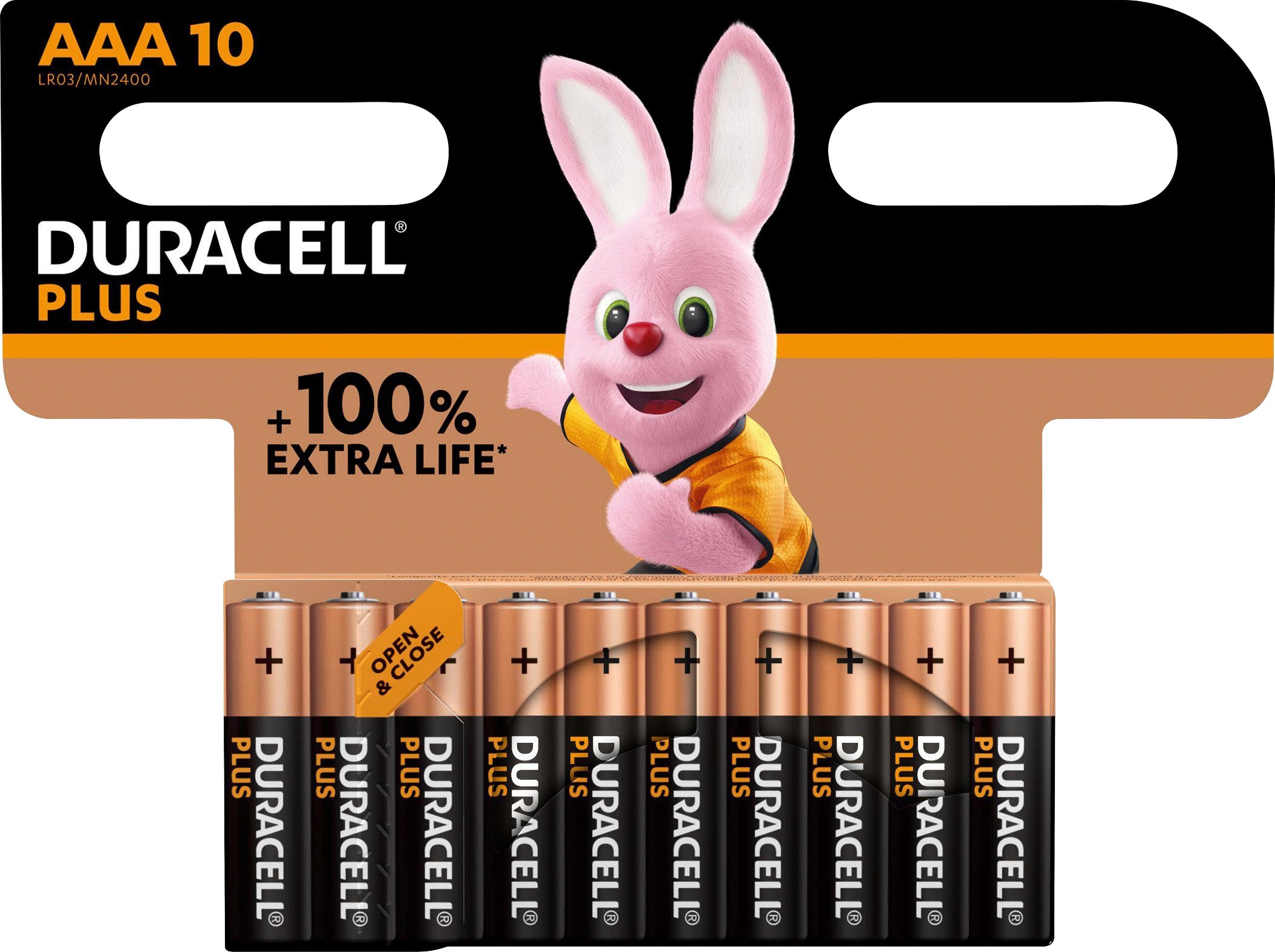 Duracell Batterie »20+10 Pack: 20x Mignon/AA/LR06 + 10x Micro/AAA/LR03«, LR06, (Spar-Set, 30 St., Alkaline Batterie, 30 Stück), 1,5V