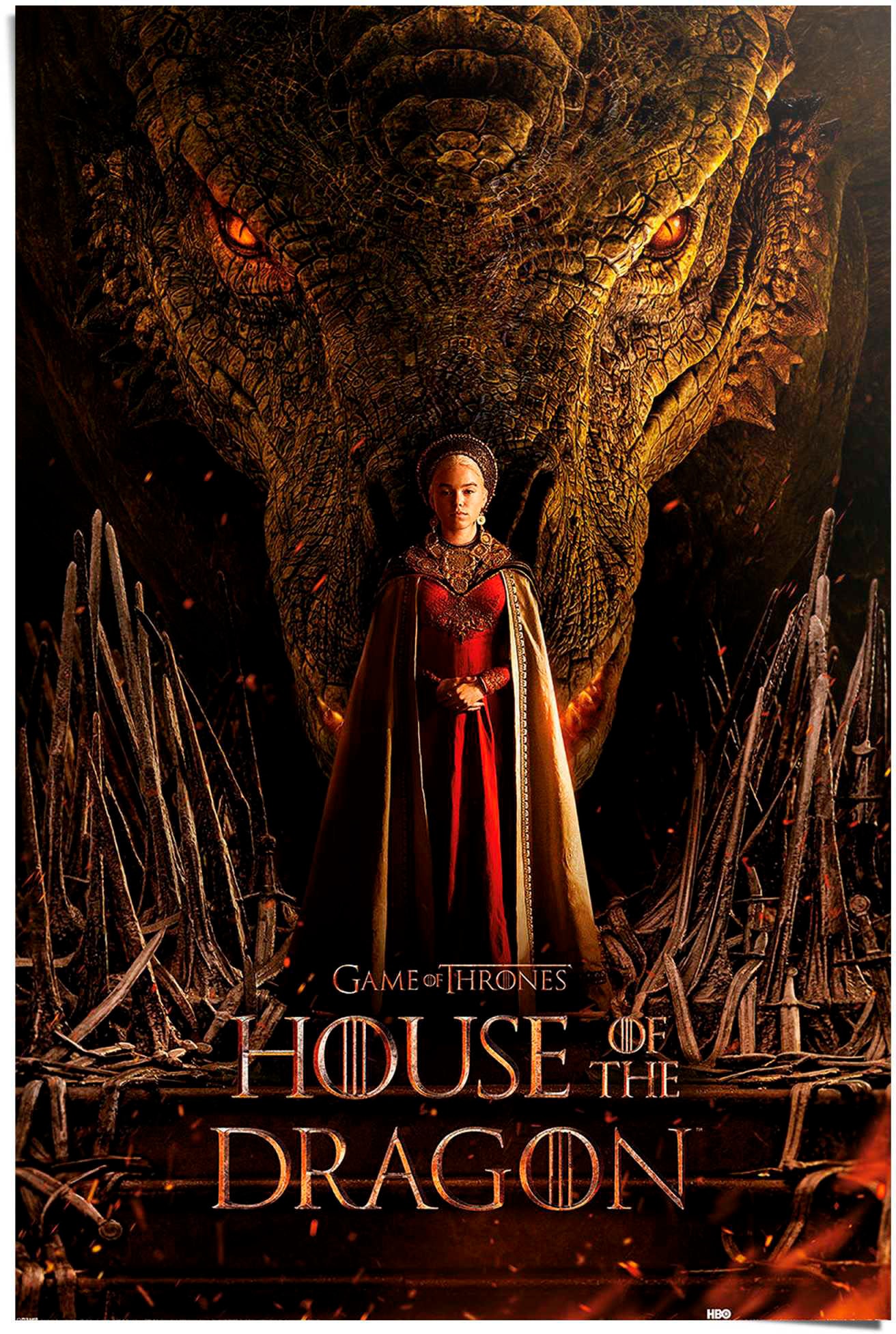 Jelmoli-Versand | Dragon of the throne« Reinders! bestellen Poster online »House - dragon