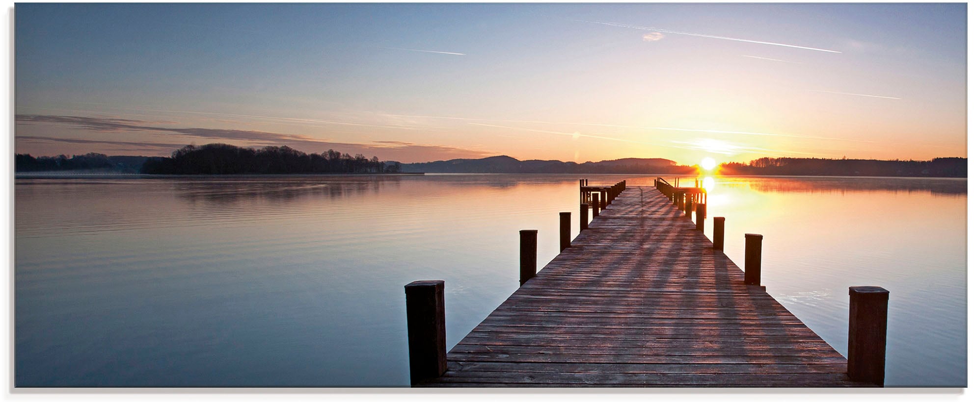 - (1 St.), Glasbild in Grössen »Sonnenstrahlen Jelmoli-Versand Artland kaufen online | verschiedenen Gewässer, Sonnenuntergang«,