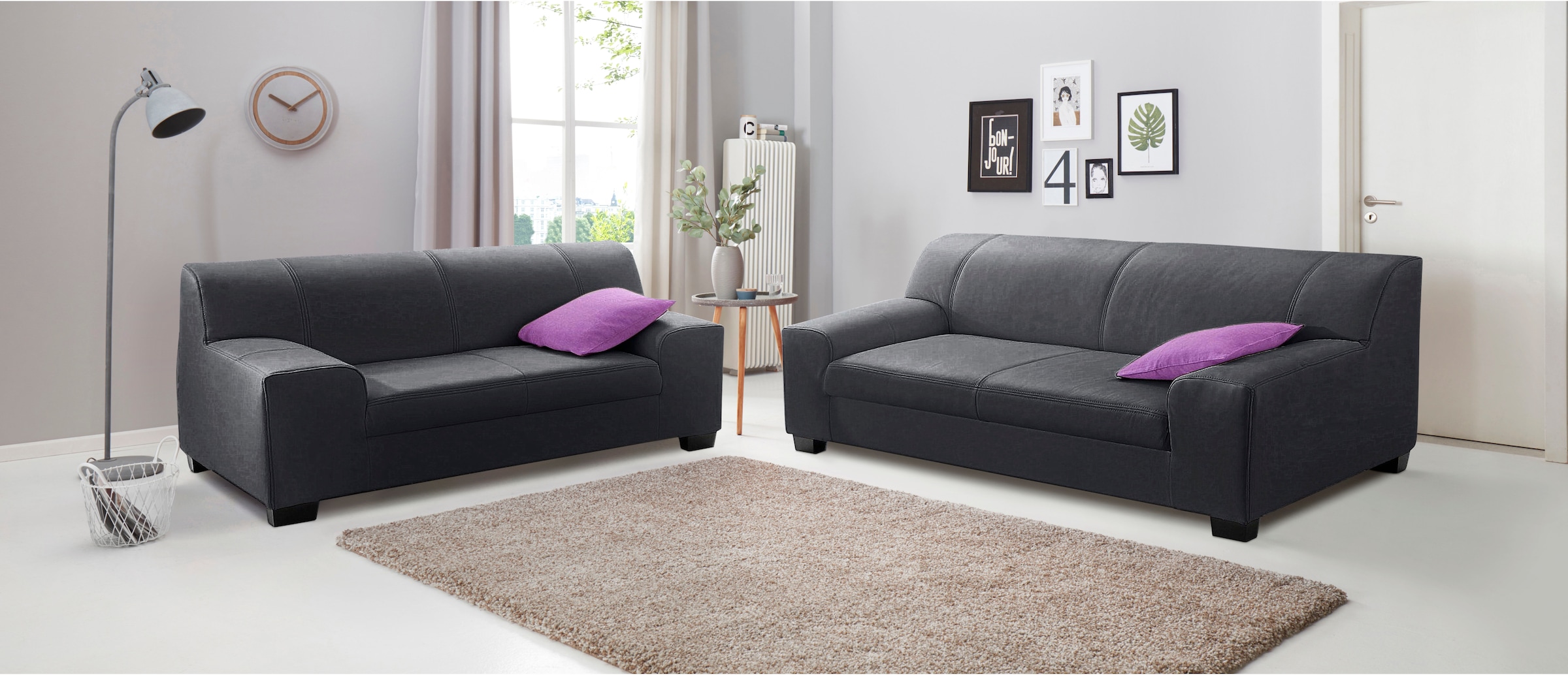 DOMO collection Polstergarnitur »Amando«, (Spar-Set), bestehend aus 2er- und 3er-Sofa