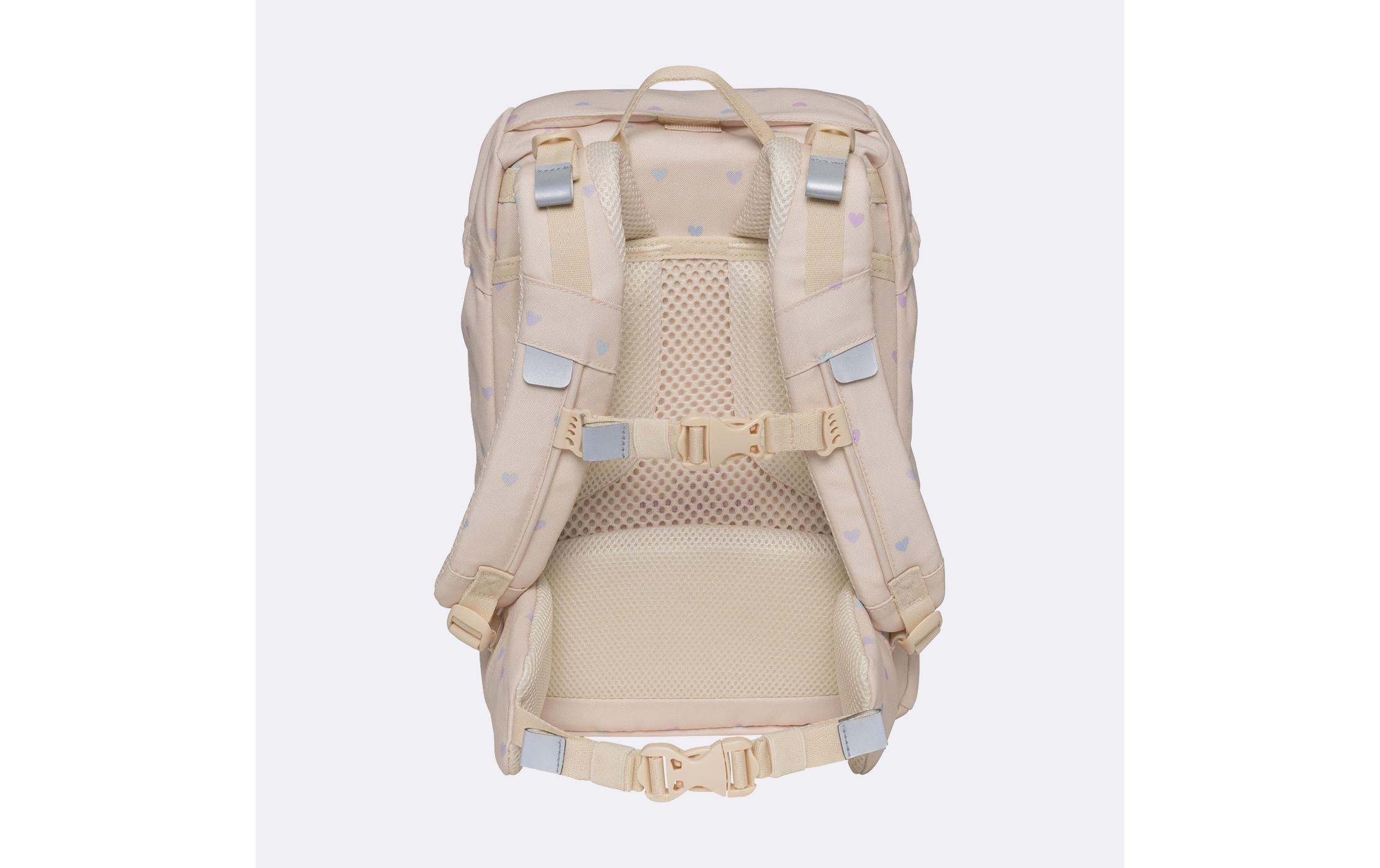 Beckmann Schulrucksack »Classic Yellow Heart 6-teilig«, Reflektoren