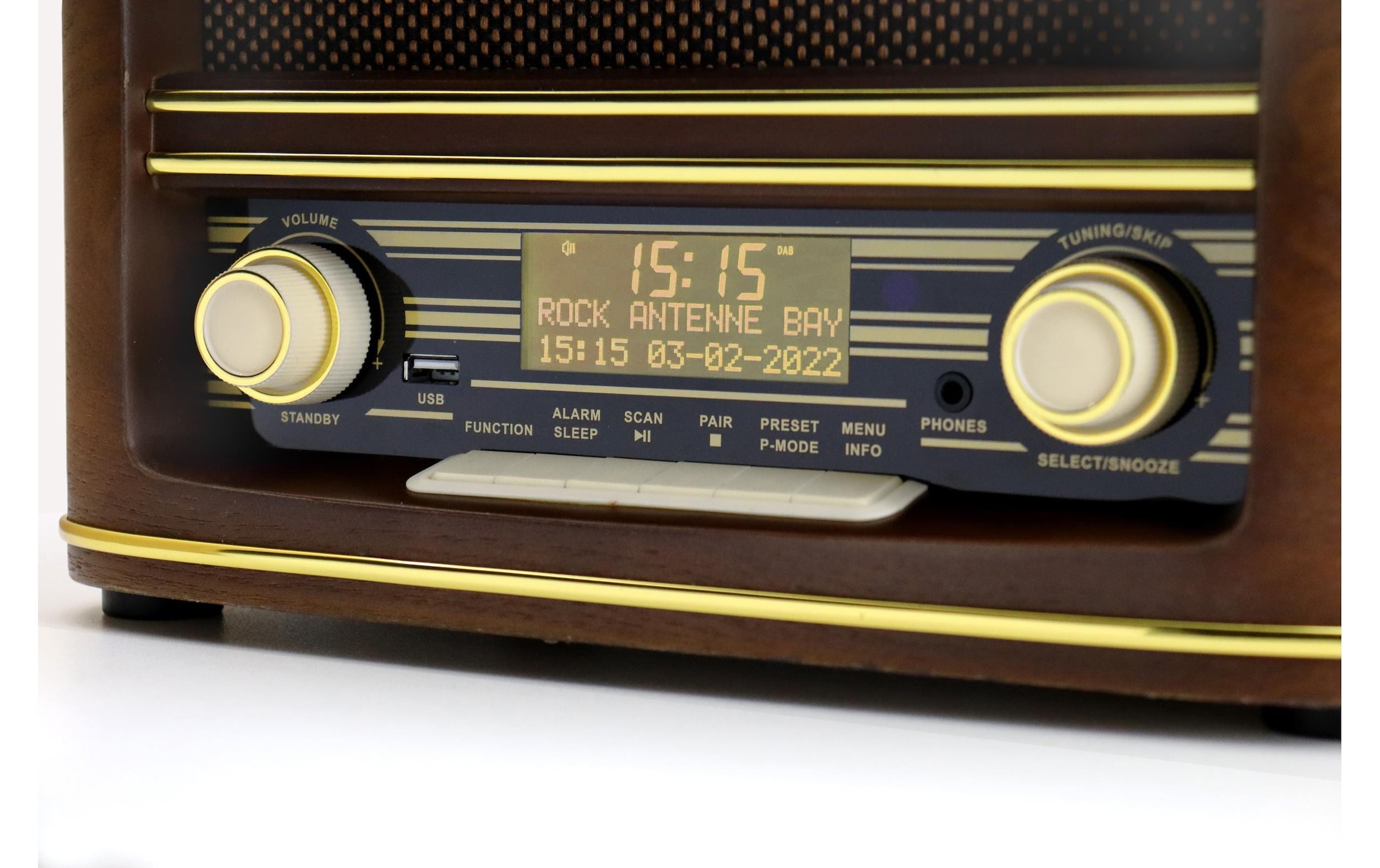 ➥ Soundmaster Stereoanlage »NR961 Braun«, (Digitalradio (DAB+)-FM