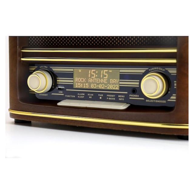 ➥ Soundmaster Stereoanlage »NR961 Braun«, (Digitalradio (DAB+)-FM