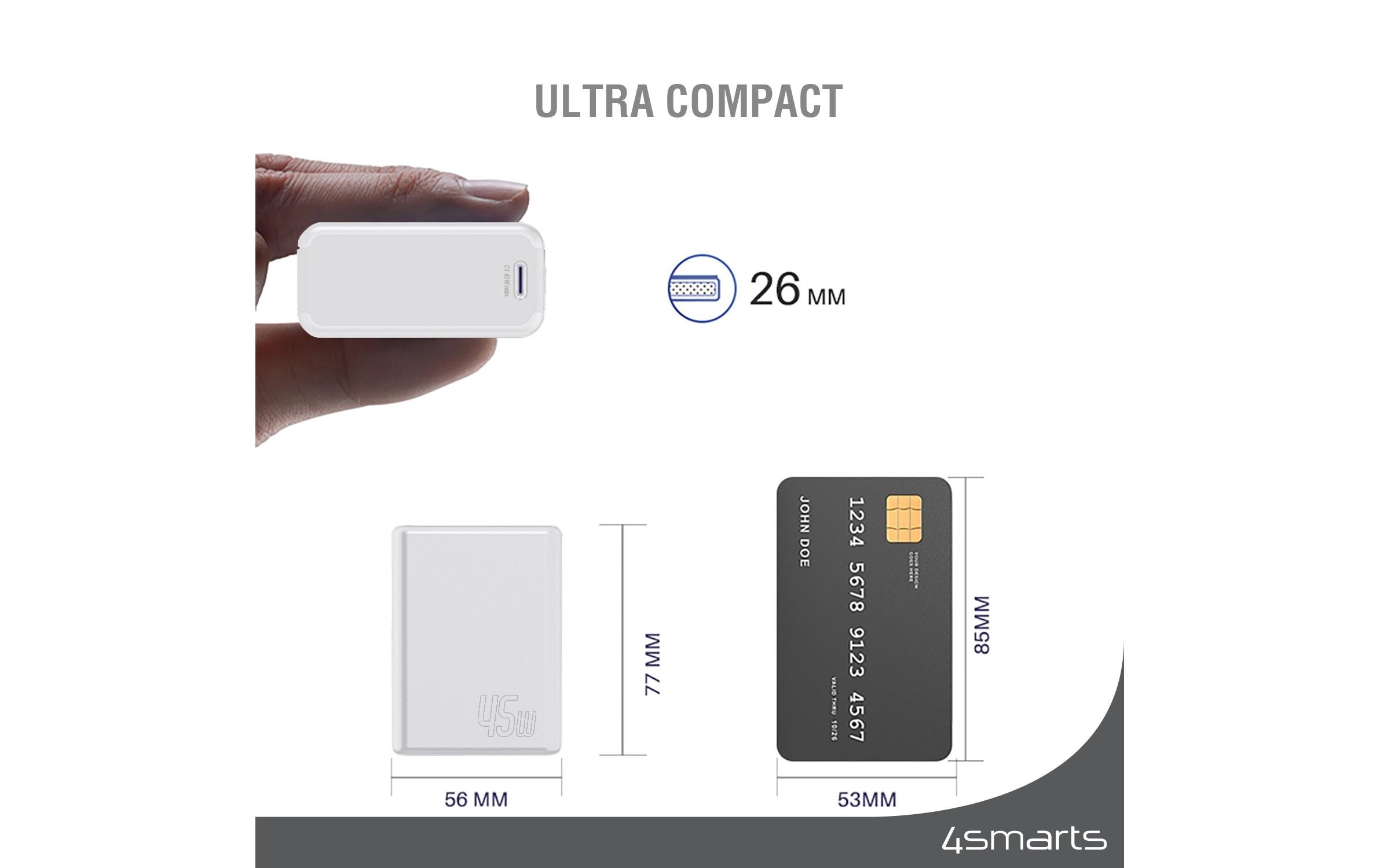 4smarts Powerbank »Pocket Slim 10000 mAh«, 10000 mAh