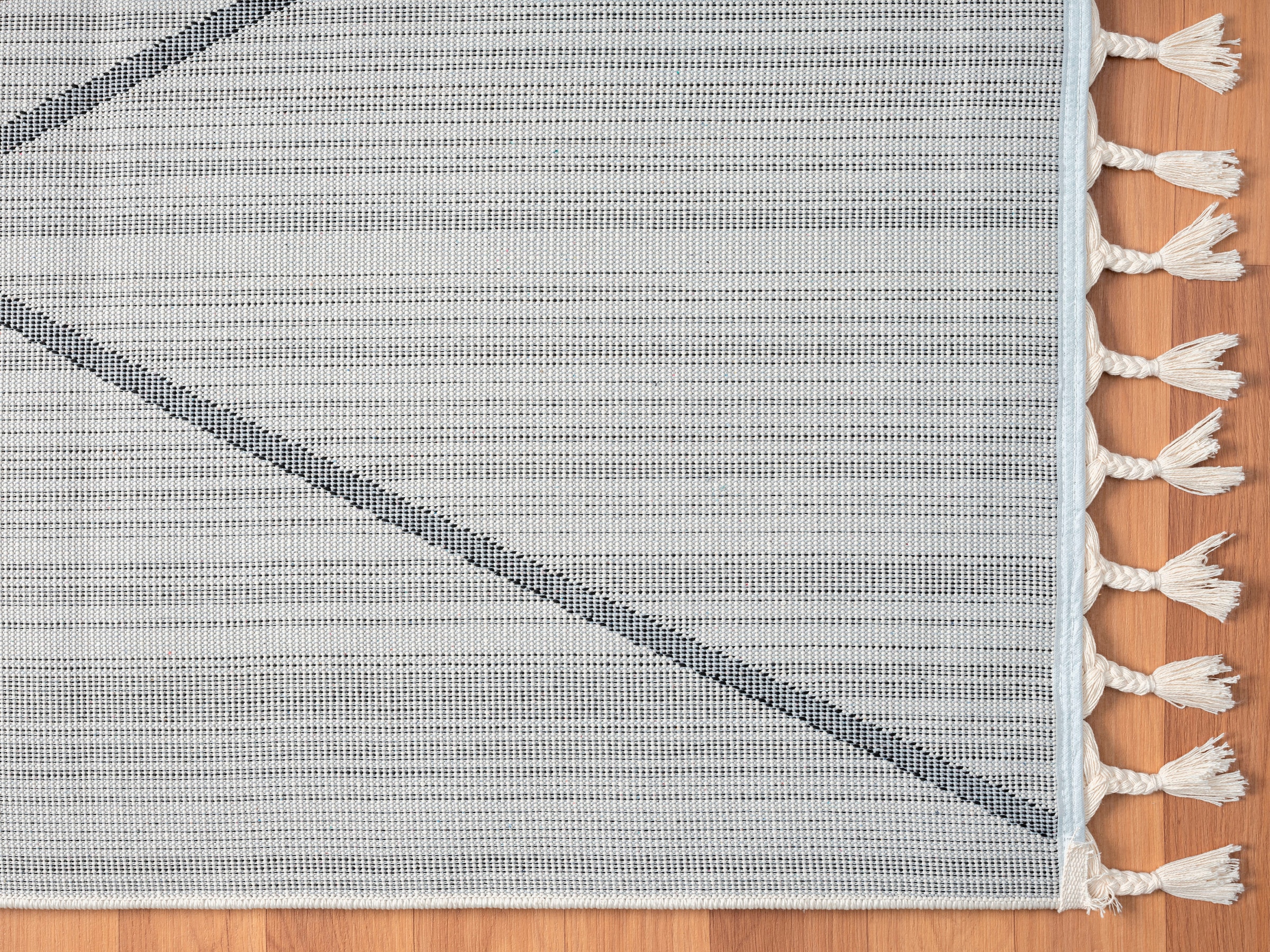 Myflair Möbel & Accessoires Hochflor-Teppich »Moroccan Pattern«, rechteckig, 24 mm Höhe, modern, marokkanisches Design, Rauten Muster, weich, mit Fransen
