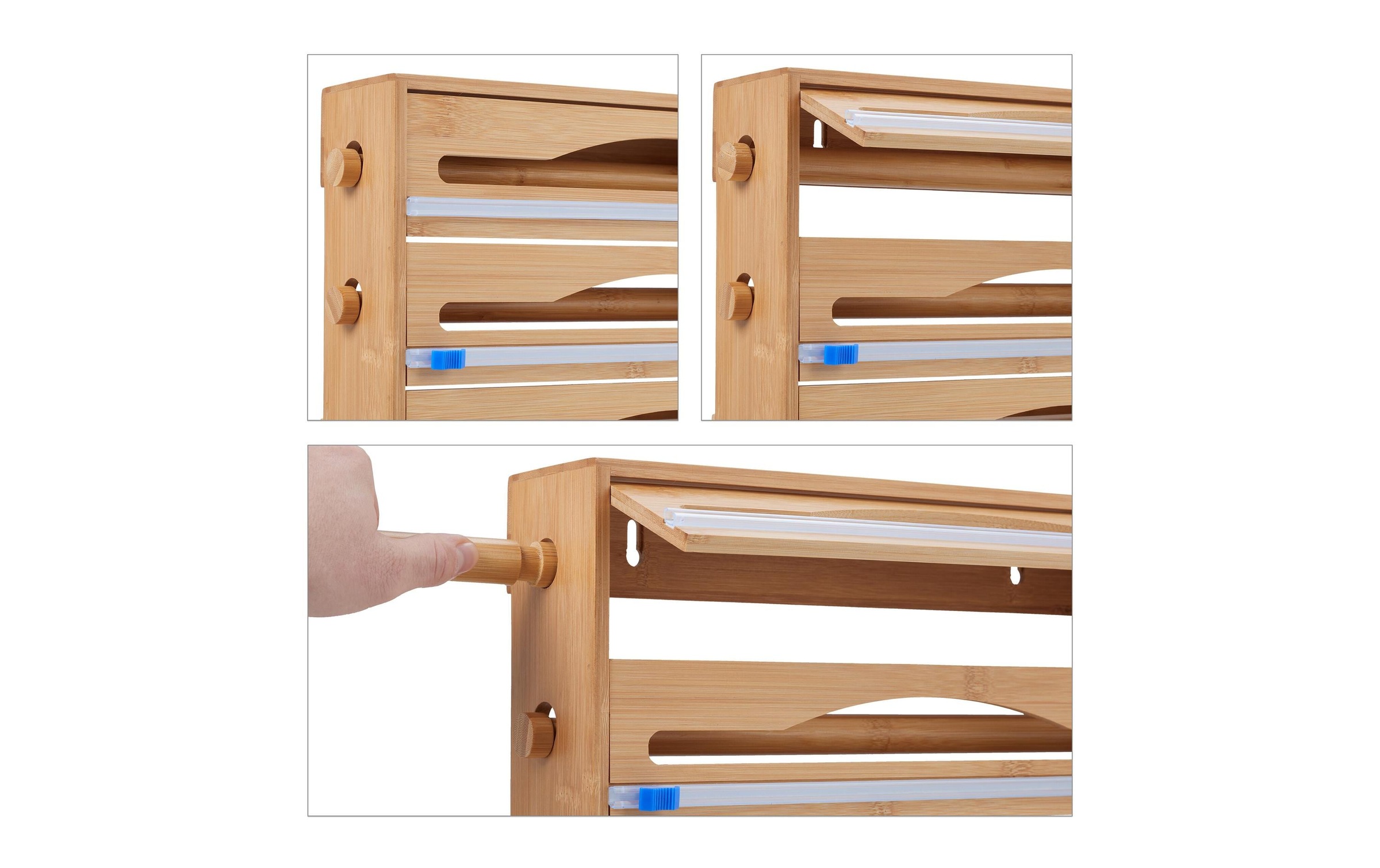 relaxdays Wandrollenhalter »3 in 1«