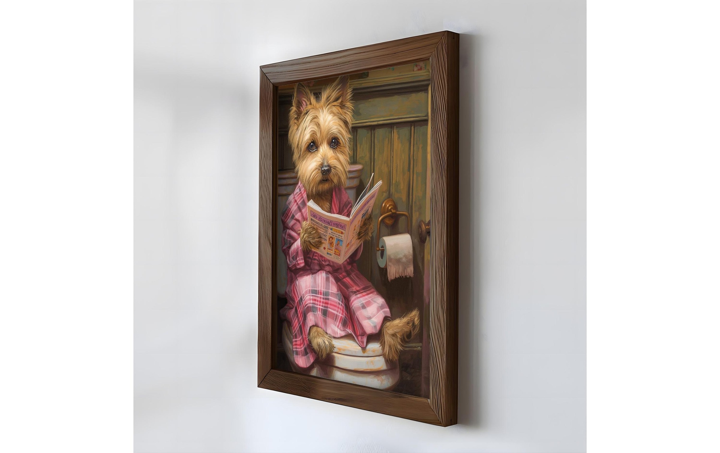 Wandbild »Wallxpert Yorkshire Terrier 35 x 47 cm«, Hund