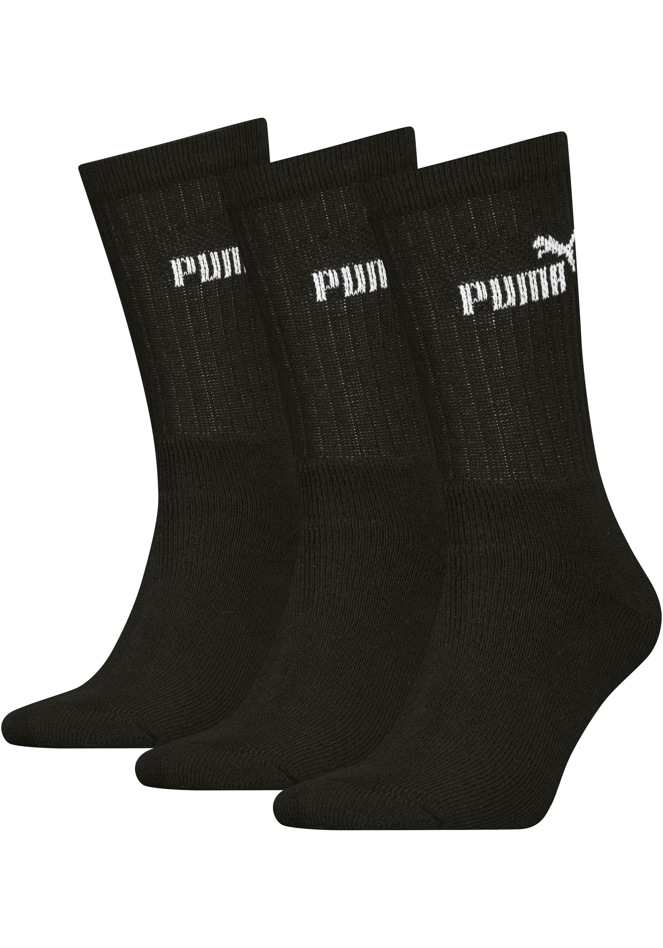 PUMA Freizeitsocken 3 Stk. tlg. Atmungsaktiv, feuchtigkeitsregulierend, Stretchanteil