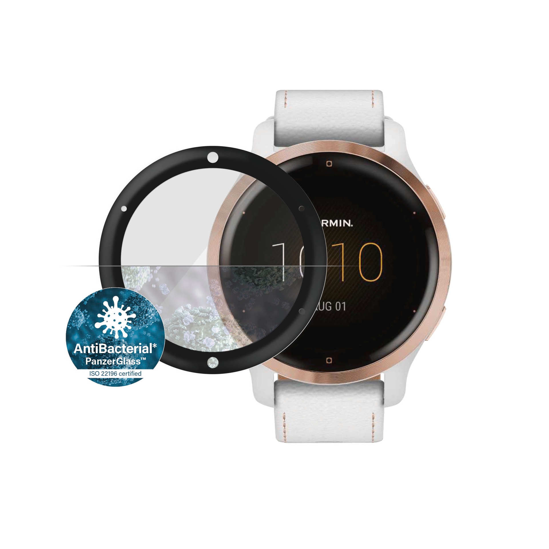 PanzerGlass Displayschutzglas »Screen Protection«, für Garmin Venu 2S-Vivoactive 4s, Displayschutzfolie, Schutzfolie, Bildschirmschutz, kratz- & stossfest