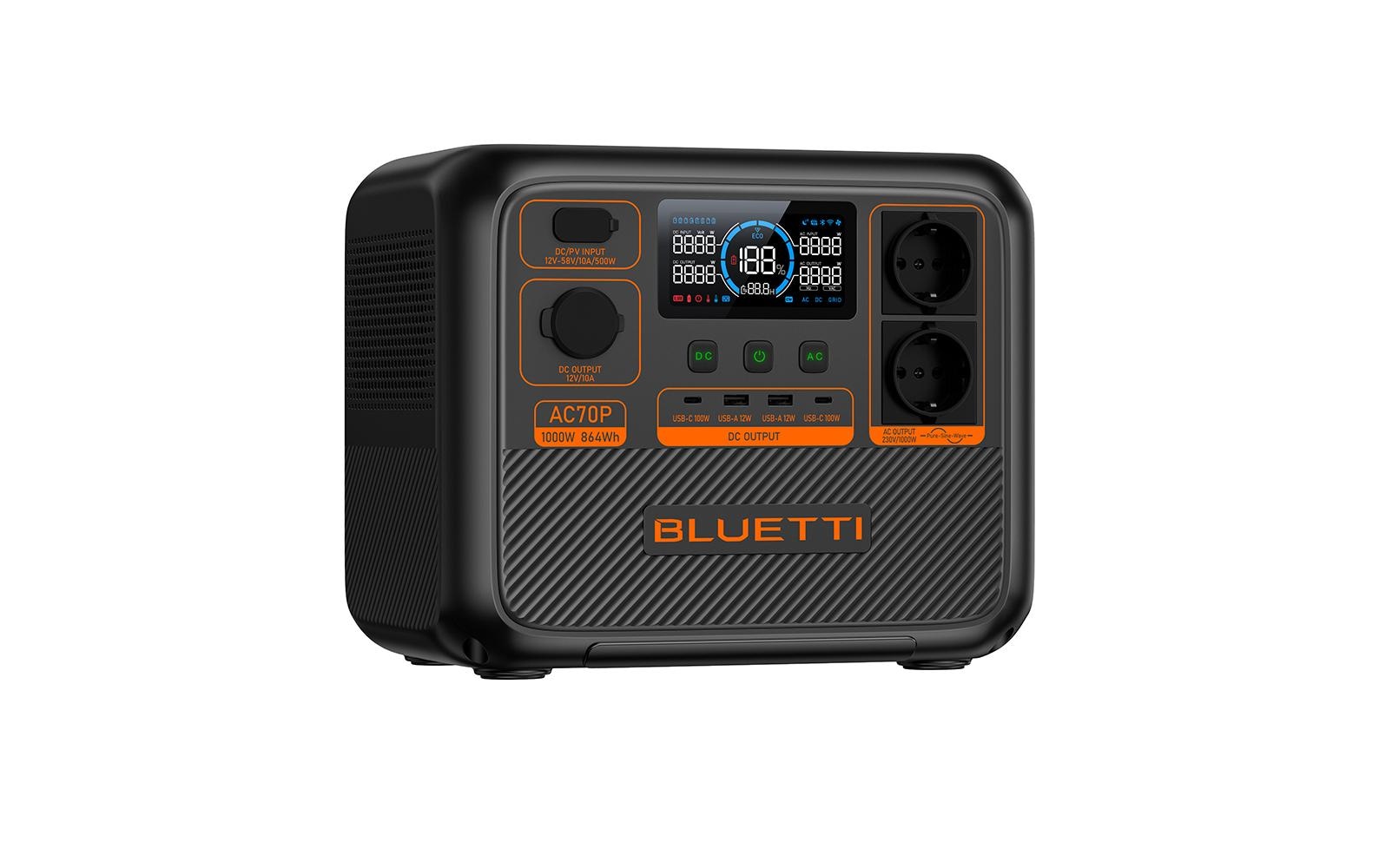 BLUETTI Powerbank »AC70P 864 Wh«