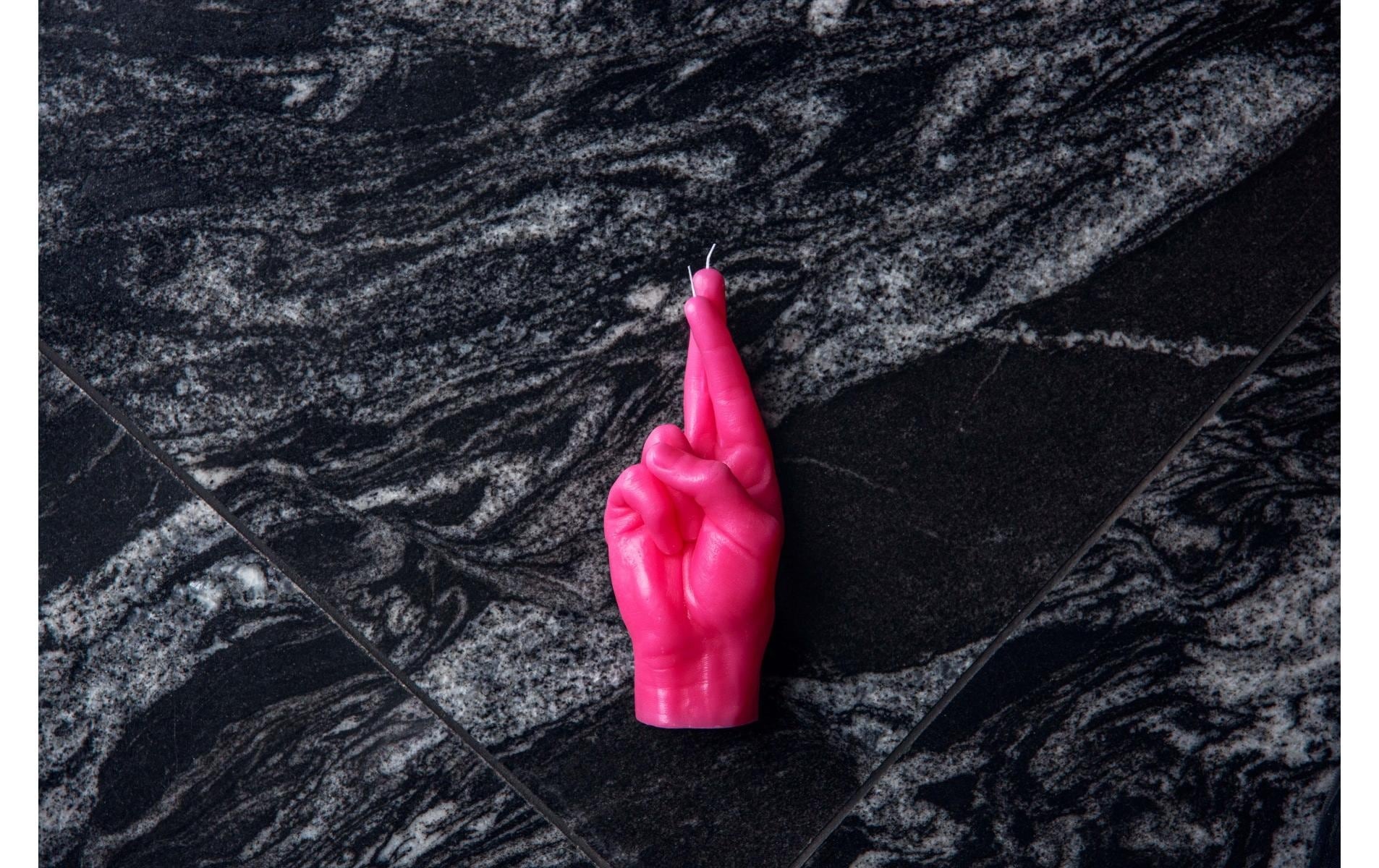 Formkerze »Mandatus Candle Hand Crossed Fingers«