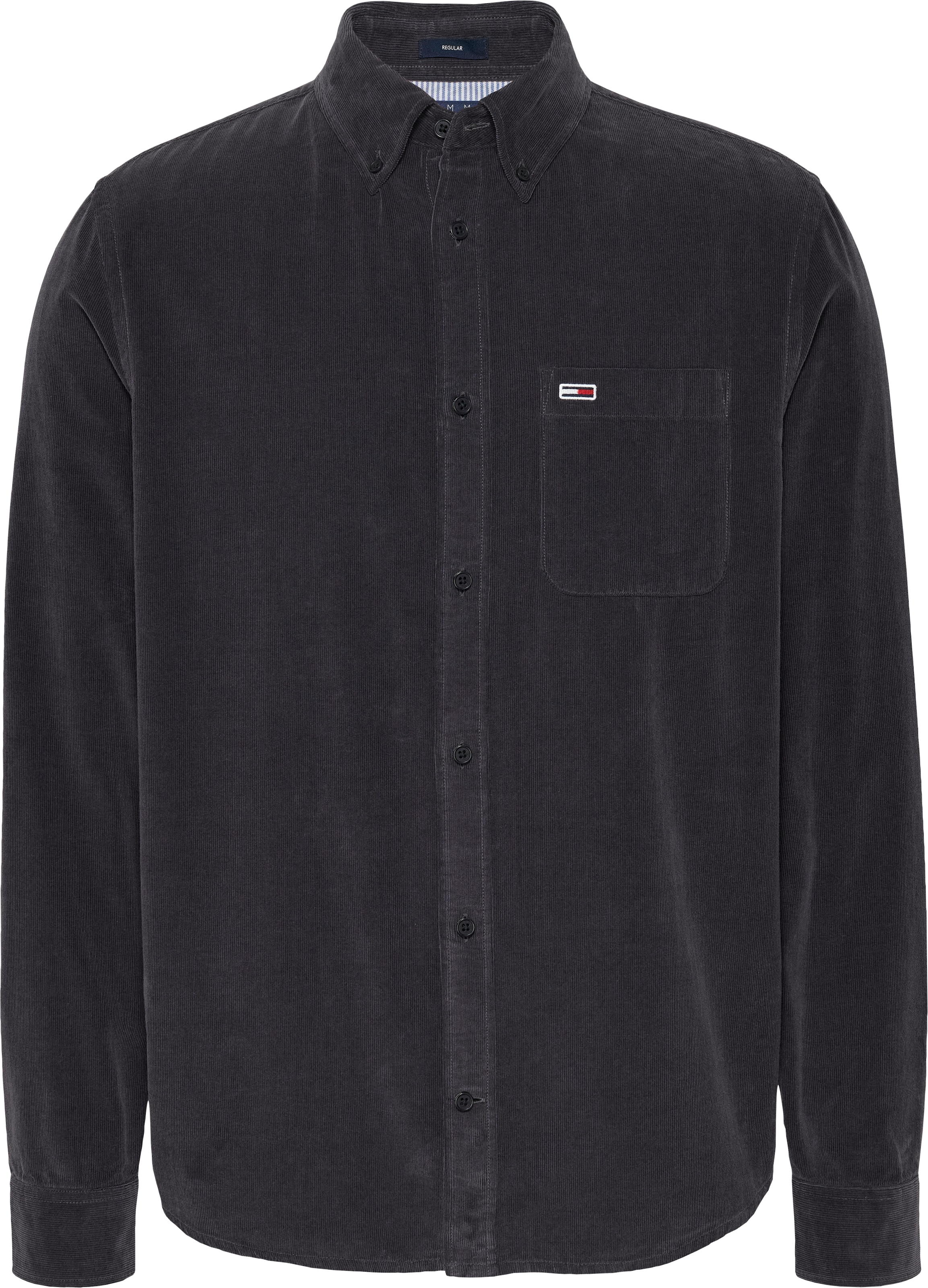 Tommy Jeans Hemdjacke »TJM ENTRY CORD SHIRT EXT«, mit Brusttasche und Logostickerei