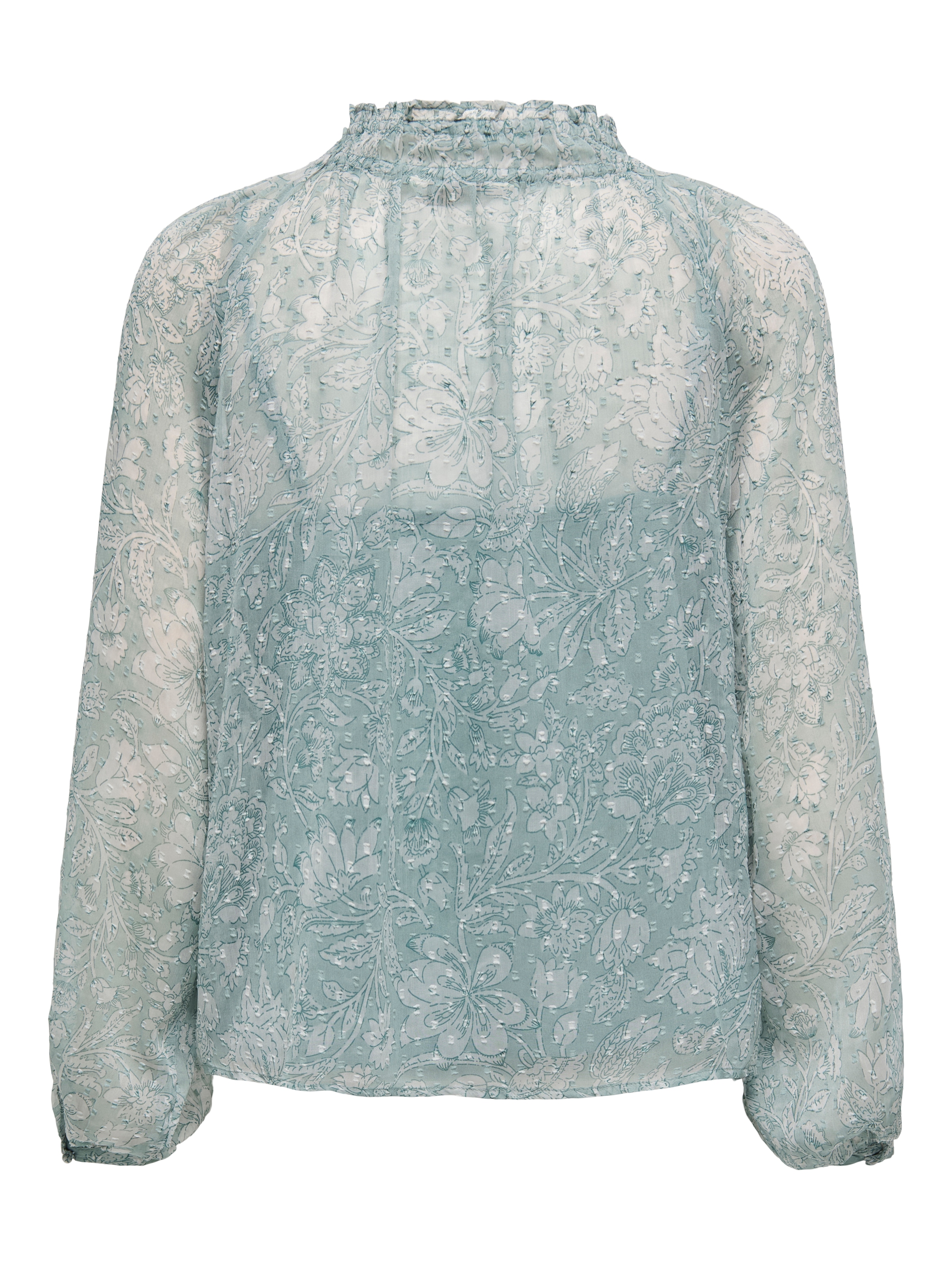ONLY Chiffonbluse »ONLELIZA LIFE LS V-NECK STRING TOP WVN«