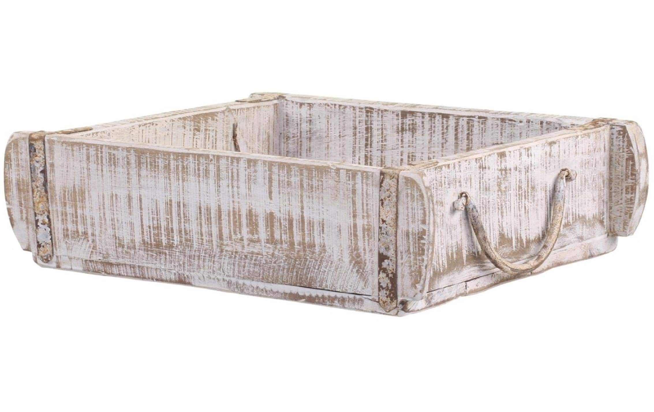 Chic Living Holzkiste »AufbewahrungalteBacksteinform«