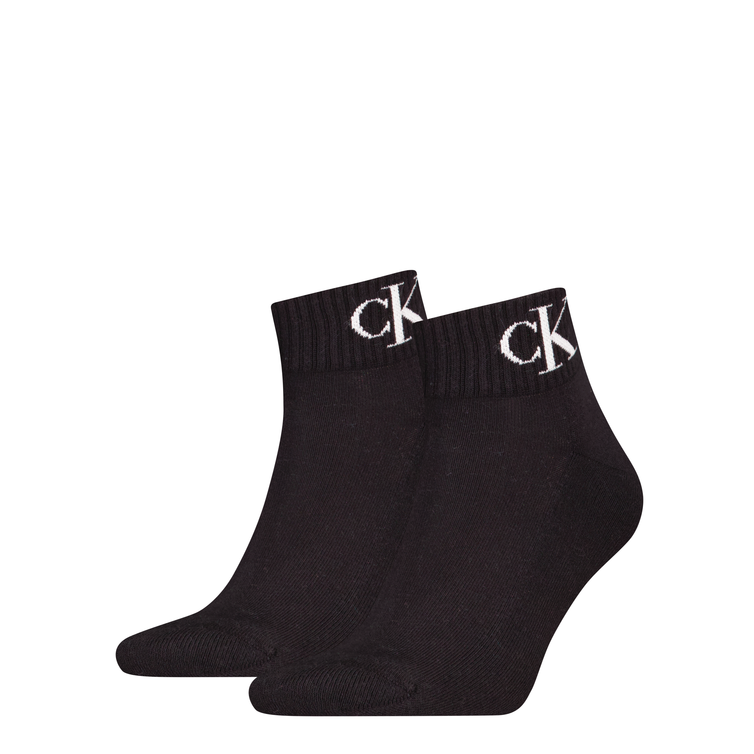 Calvin Klein Jeans Kurzsocken »CKJ MEN QUARTER MONOGRAM« 2 Paar, 2 Stk. tlg. mit dezenter Logostickerei, komfortable Frotteesohle