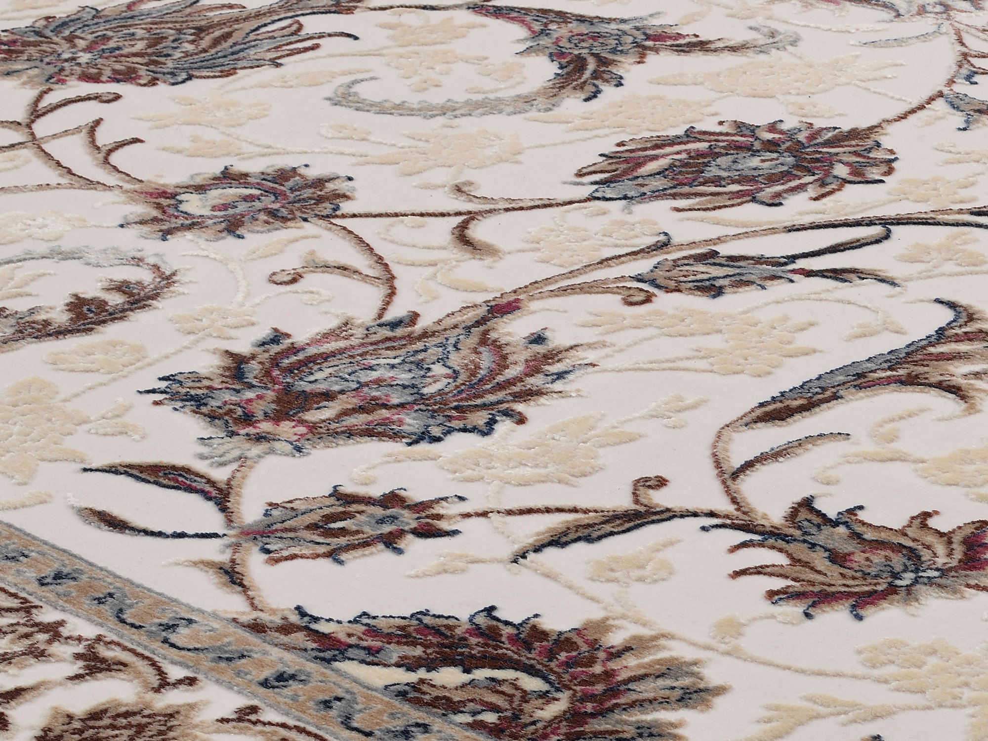 OCI DIE TEPPICHMARKE Teppich »MYSTIC HERITAGE«, rechteckig, 7 mm Höhe, florale Muster in 3D-Optik, maschinell gewebt, Viskose