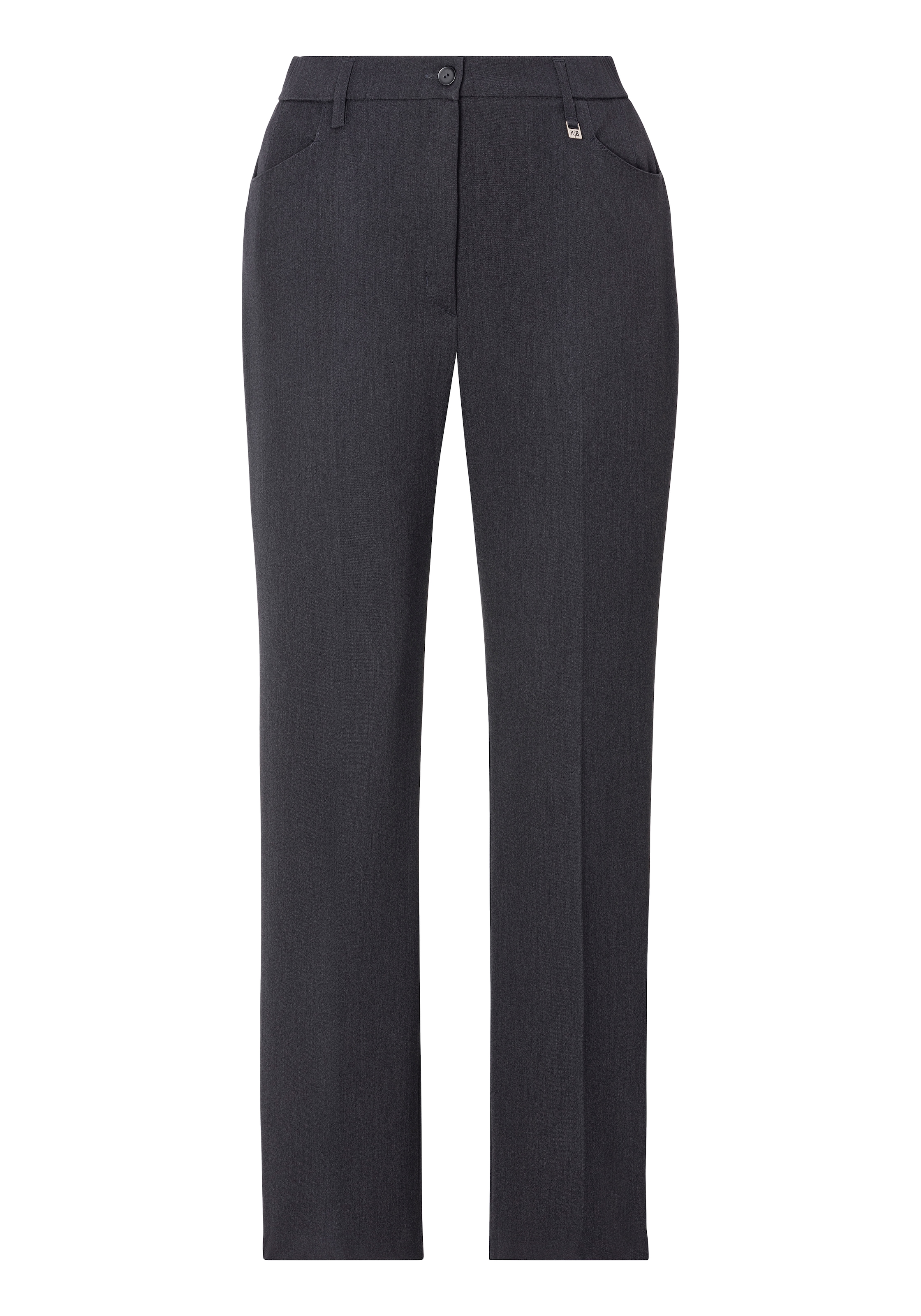 KjBRAND Stoffhose »Hose Bea in Bi-Stretch Kammgarnoptik mit Bügelfalte«, Sommerhose, ideal für kräftige Oberschenkel