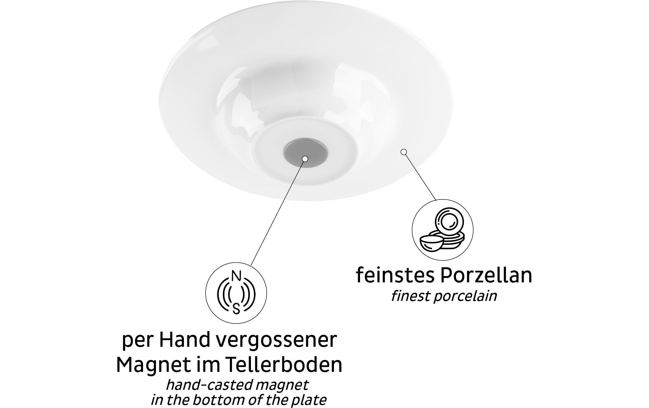 Speiseteller »Silwy Weiss«