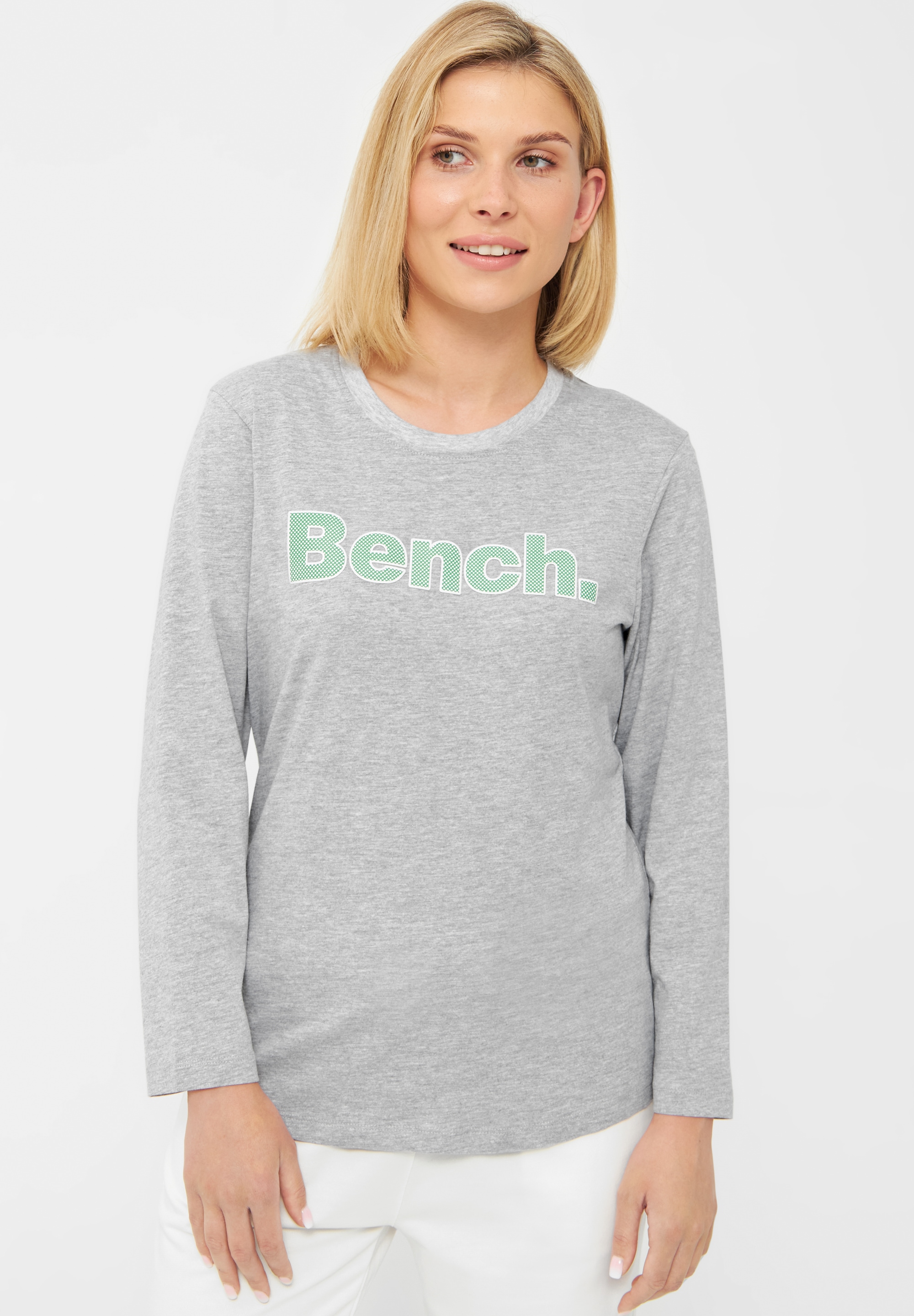 Bench. Langarmshirt »JEWELLE« online shoppen | Jelmoli-Versand | Rundhalsshirts