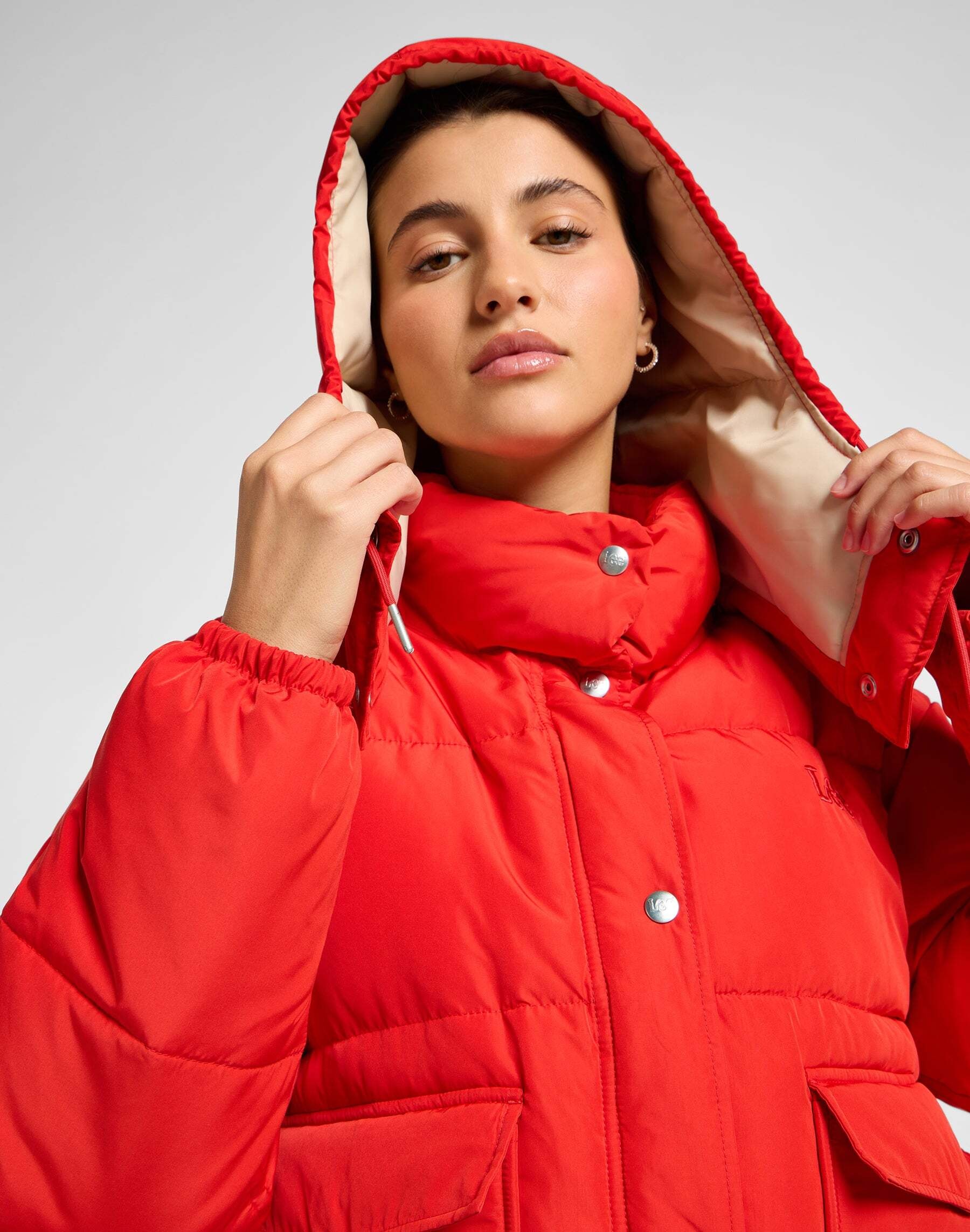 Lee® Steppjacke »LEE Steppjacke Hooded Short Puffer«