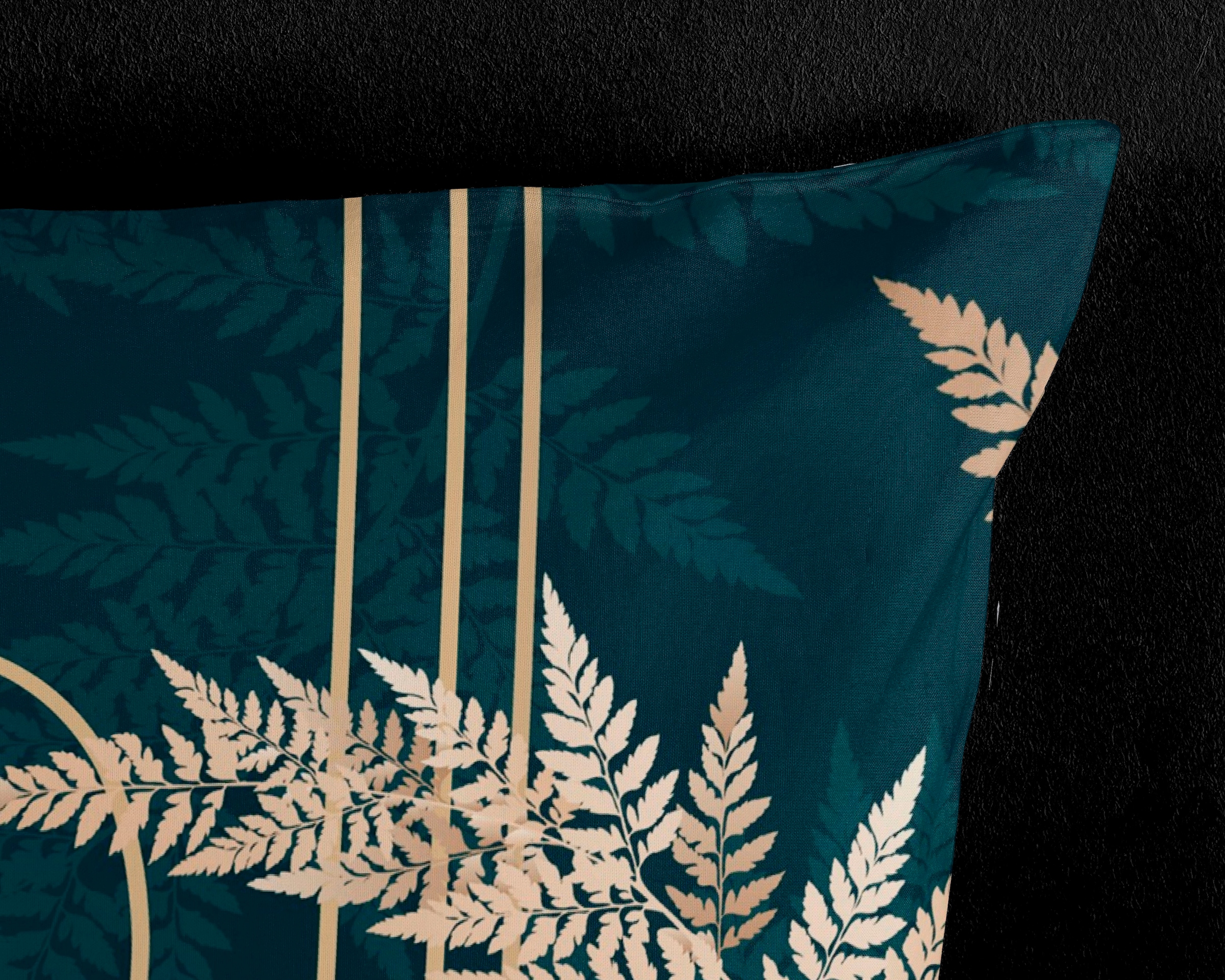 PURE luxury collection Wendebettwäsche »Malak«, Mikrofaser, 135x200, Pflegeleicht, Reissverschluss, Wende, Dunkelgrün