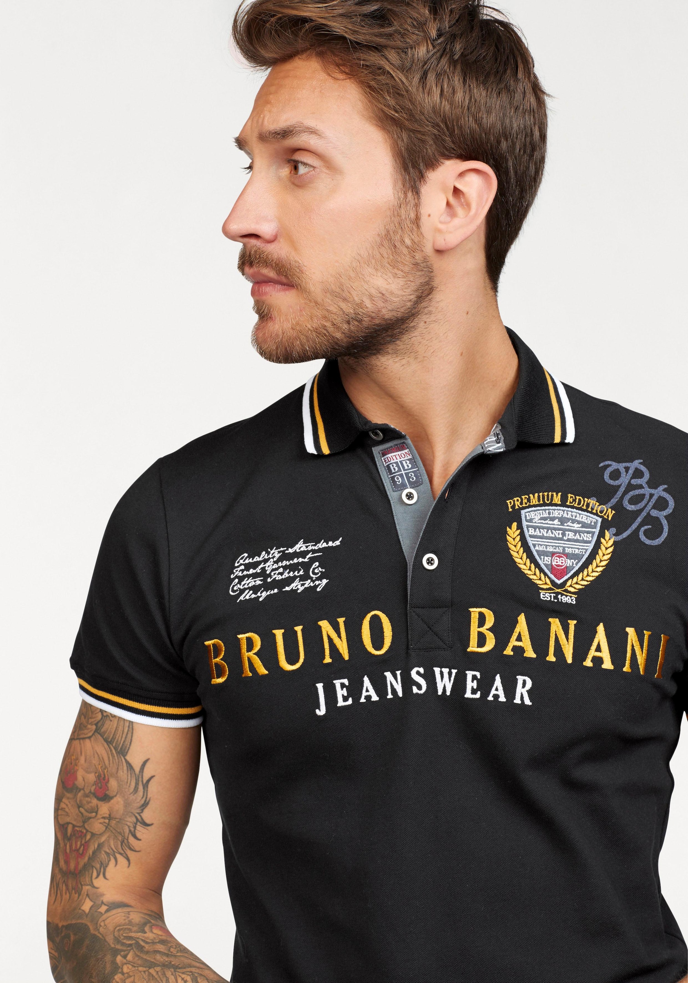 Bruno Banani Poloshirt, Piqué Jelmoli-Versand Qualität shoppen | online