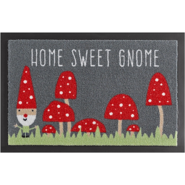 HANSE Home Fussmatte »Home Sweet Gnome«, rechteckig, Schmutzfangmatte,  Türmatte, Waschbar, Wettesfest, Rutschfest, Aussen online bestellen |  Jelmoli-Versand