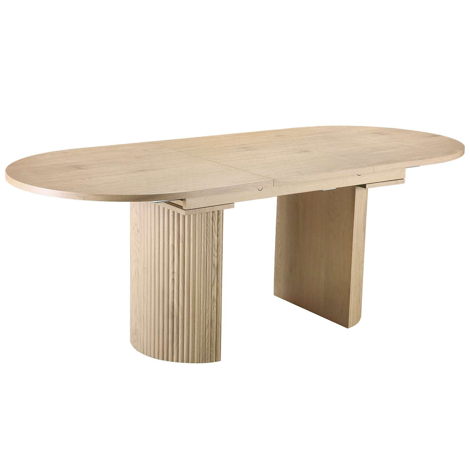 Home affaire Esstisch »Gartempe«, ausziehbar 160-210 cm, Synchronauszug, inkl Einlegeplatte, Breite 90cm