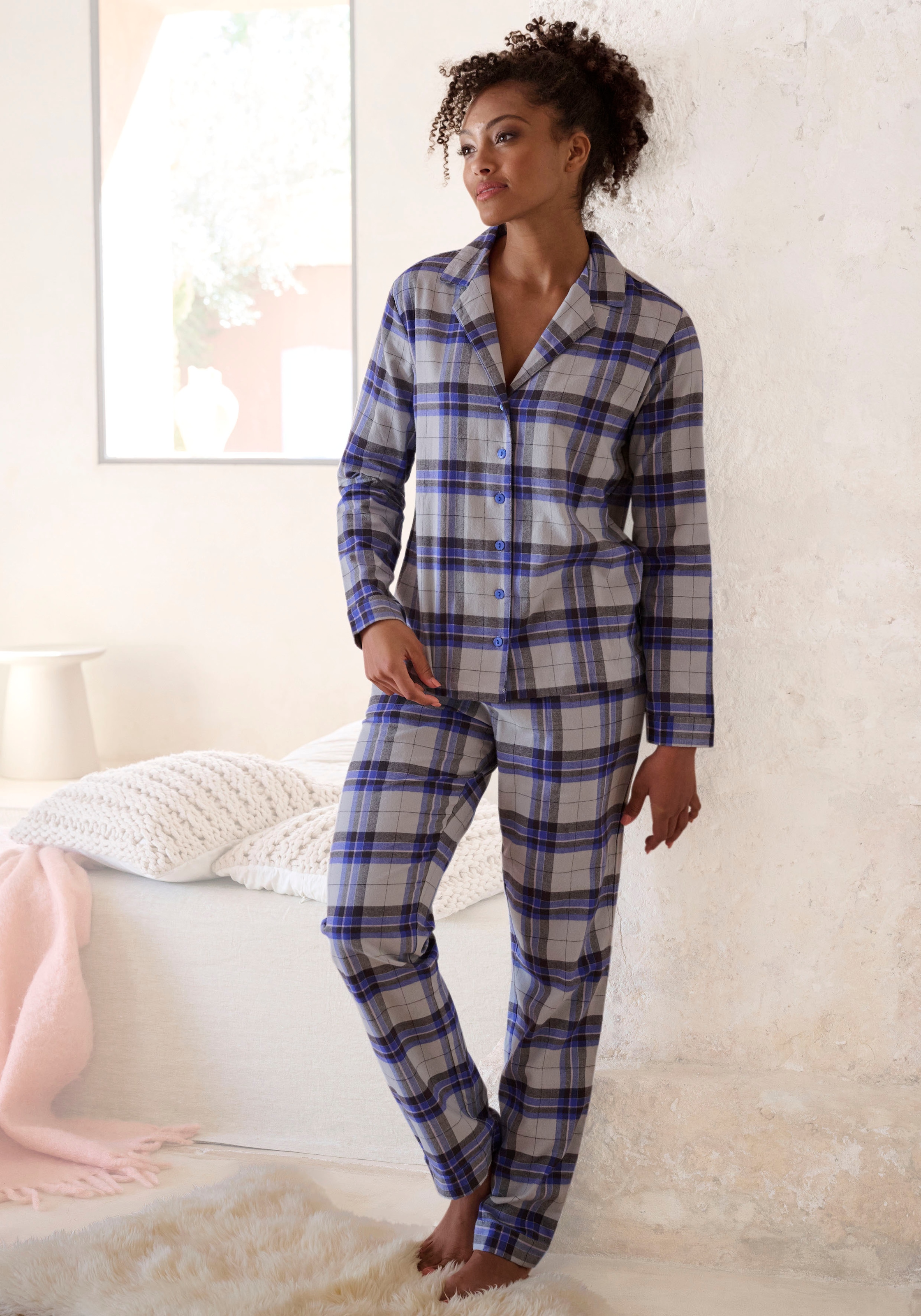 Vivance Dreams online (2 kuschelig tlg.), Schweiz Jelmoli-Versand Pyjama, aus bestellen bei weichem Flanell