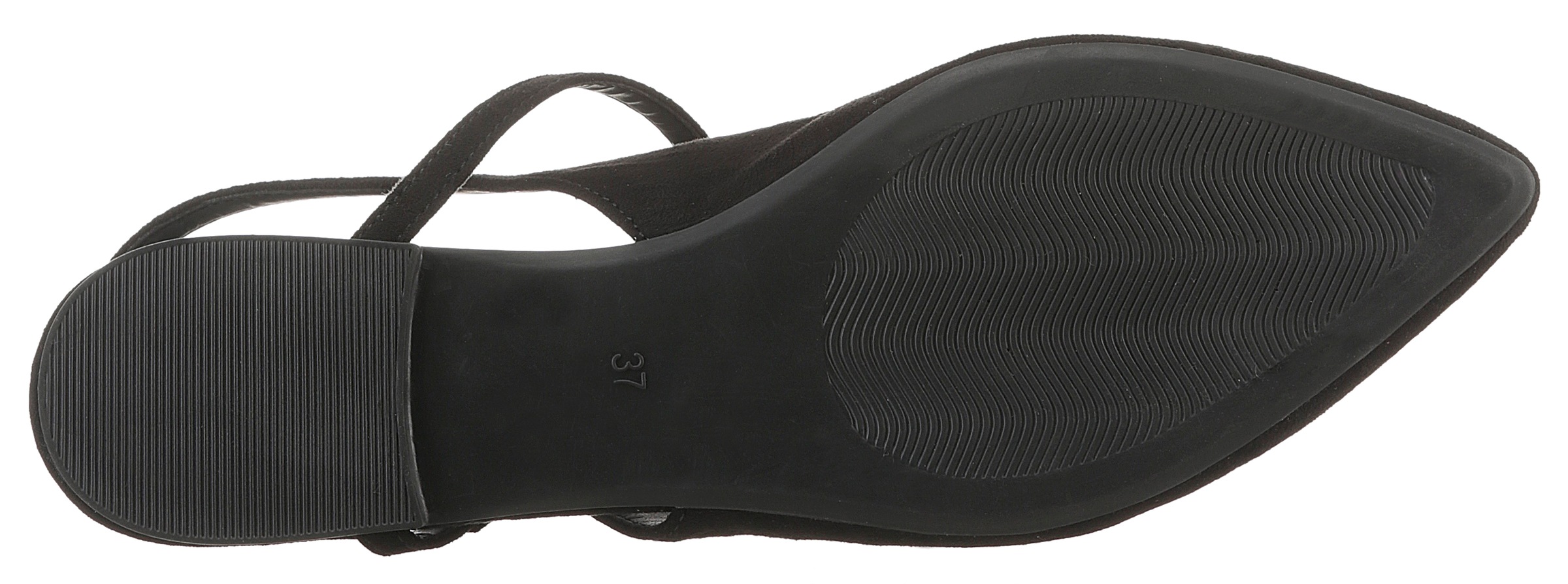 Aniston SHOES Slingpumps, Flat, Sommerschuh, Riemchensandale - neue KOLLEKTION, schmale Form