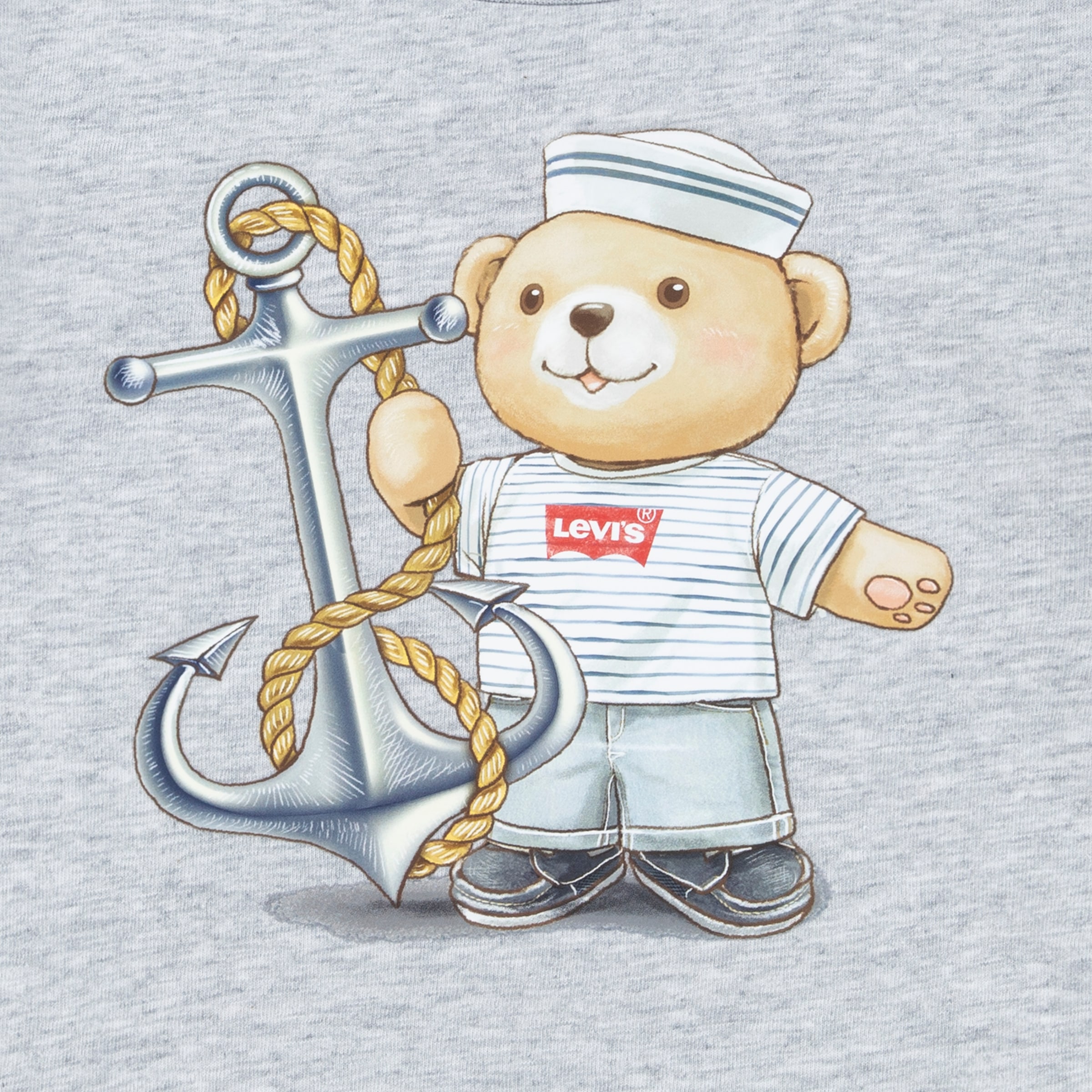 Levi's® Kids T-Shirt & Shorts »LVB LEVI ANCHOR TEE DENIM SET«, mit grossem Druck