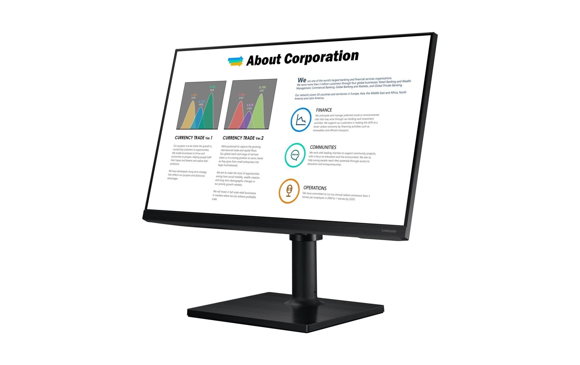 Samsung LED-Monitor »LF27T450FQRXEN«, 68,31 cm/27 Zoll, 1920 x 1080 px, Full HD, 5 ms Reaktionszeit, 75 Hz