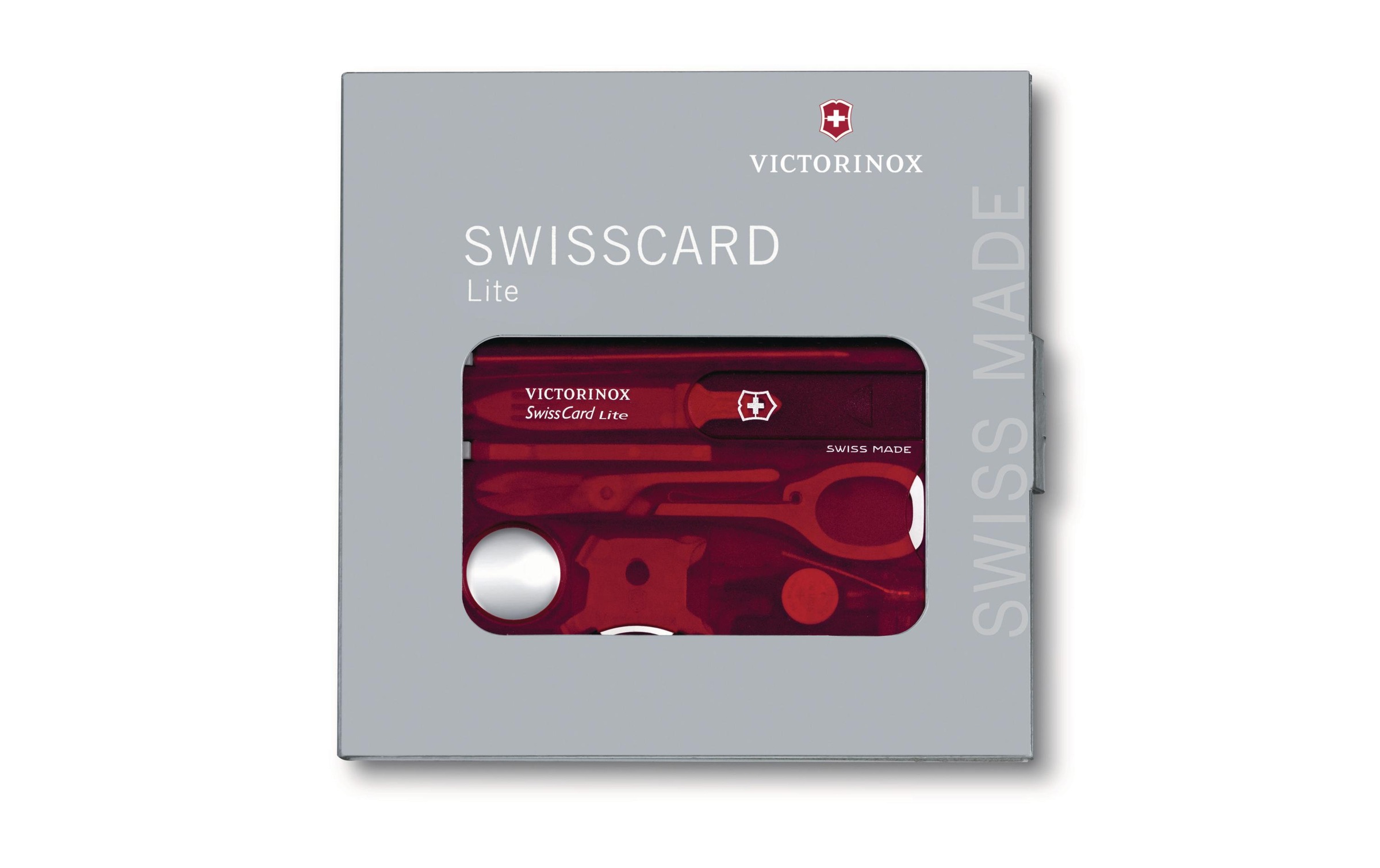 Victorinox Taschenmesser »SwissCard Lite rot«