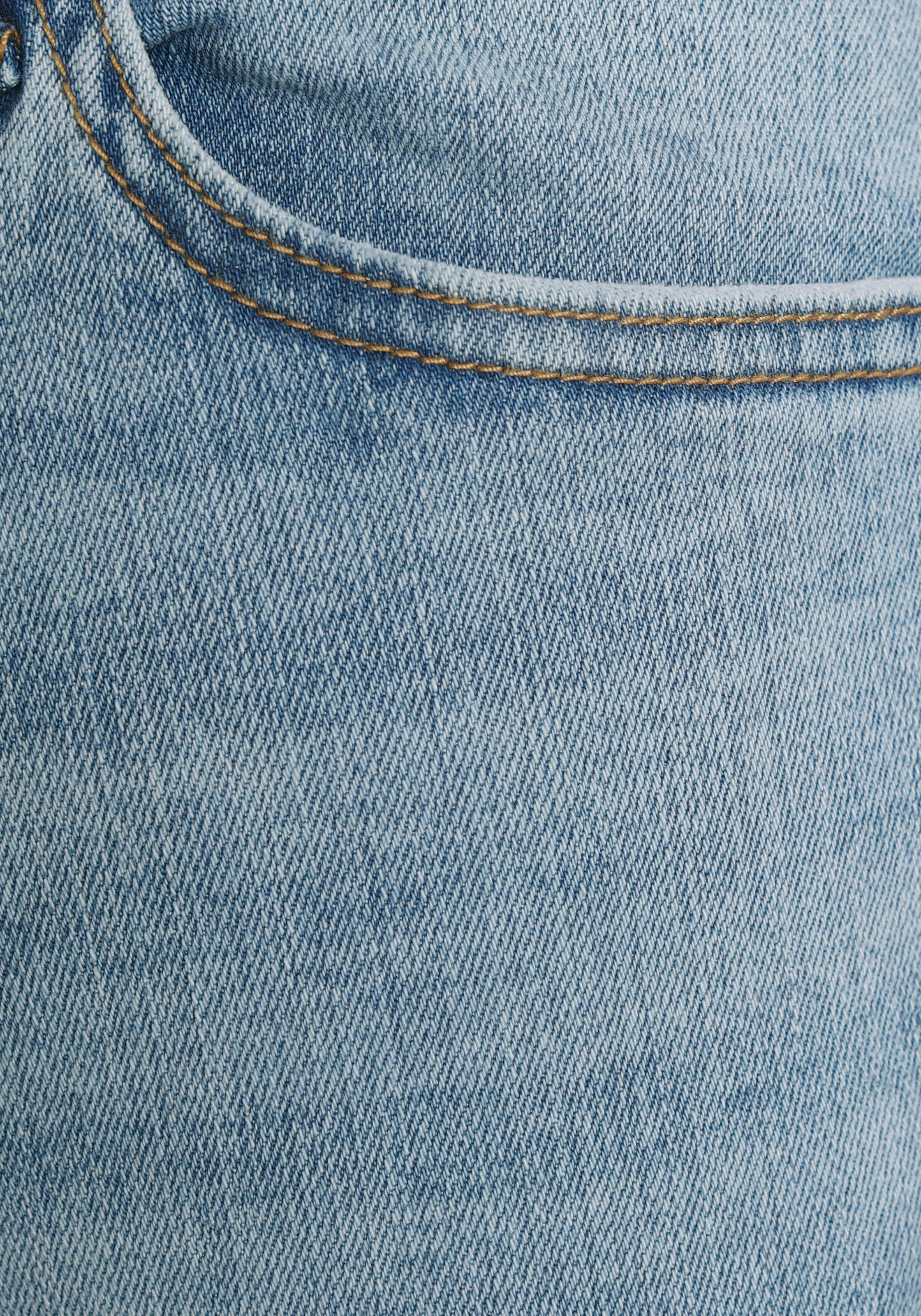 Jack & Jones Slim-fit-Jeans »JJIGLENN – Jeans mit Stretch und figurbetonter Silhouette«, Used, modisch, slim fit, Denim/Jeans