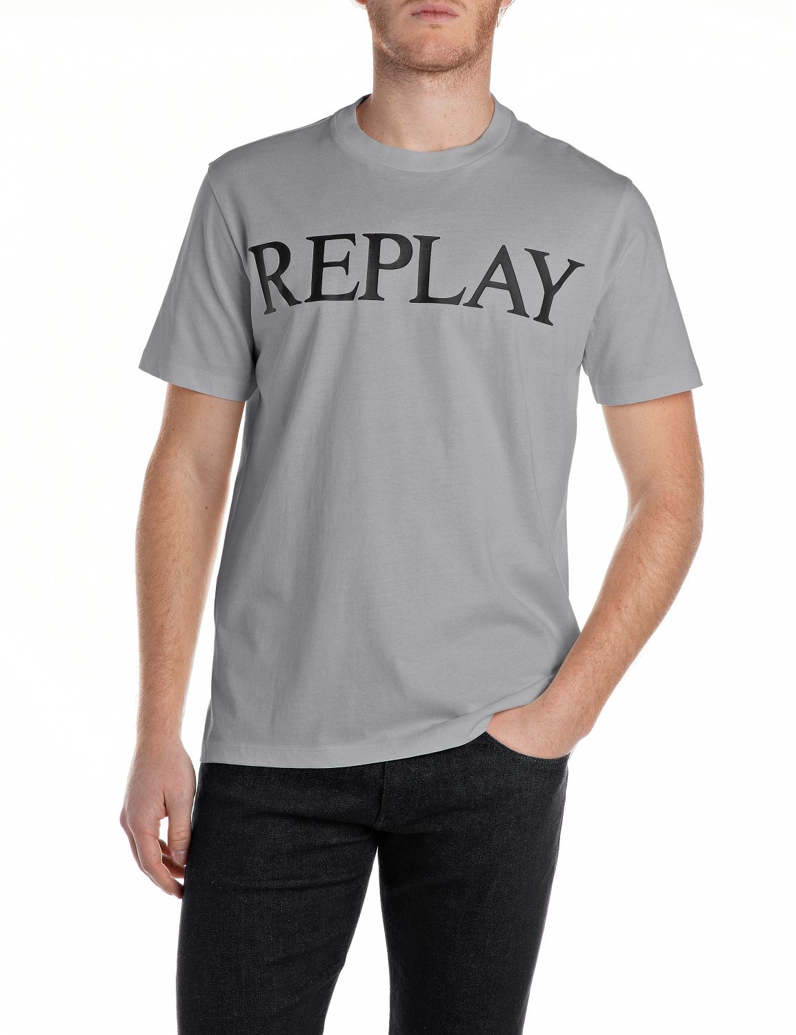 Replay T-Shirt mit Logo-Frontprint