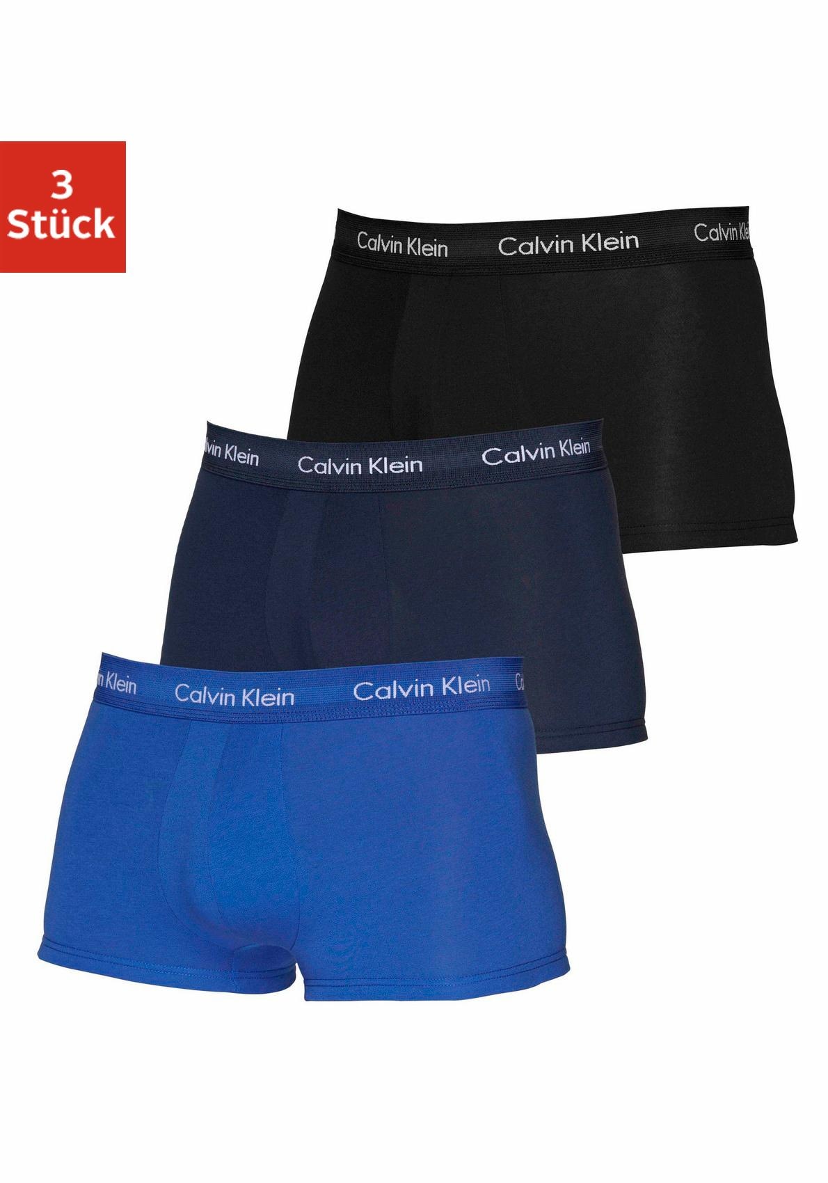 Calvin Klein Underwear Trunk »CK Low Rise Trunk 3 PACK« 3 Stk. in blautönen