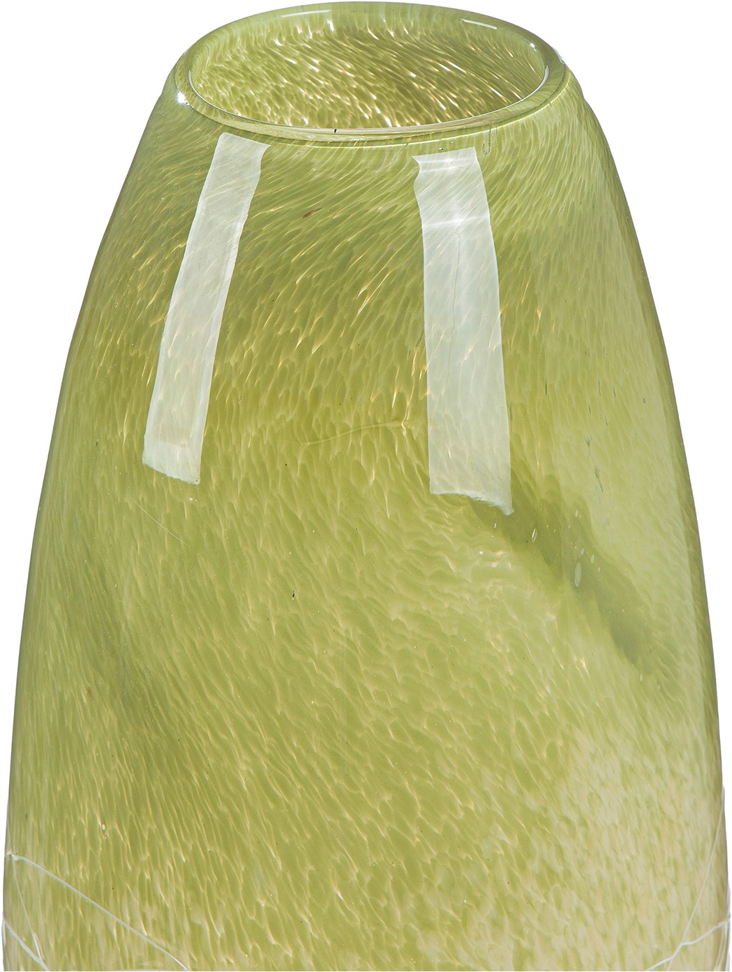 GILDE Tischvase "Vase Kampala grün" Blumenvase, Glas, Dekovase, bauchig, modern, Geschenkartikel