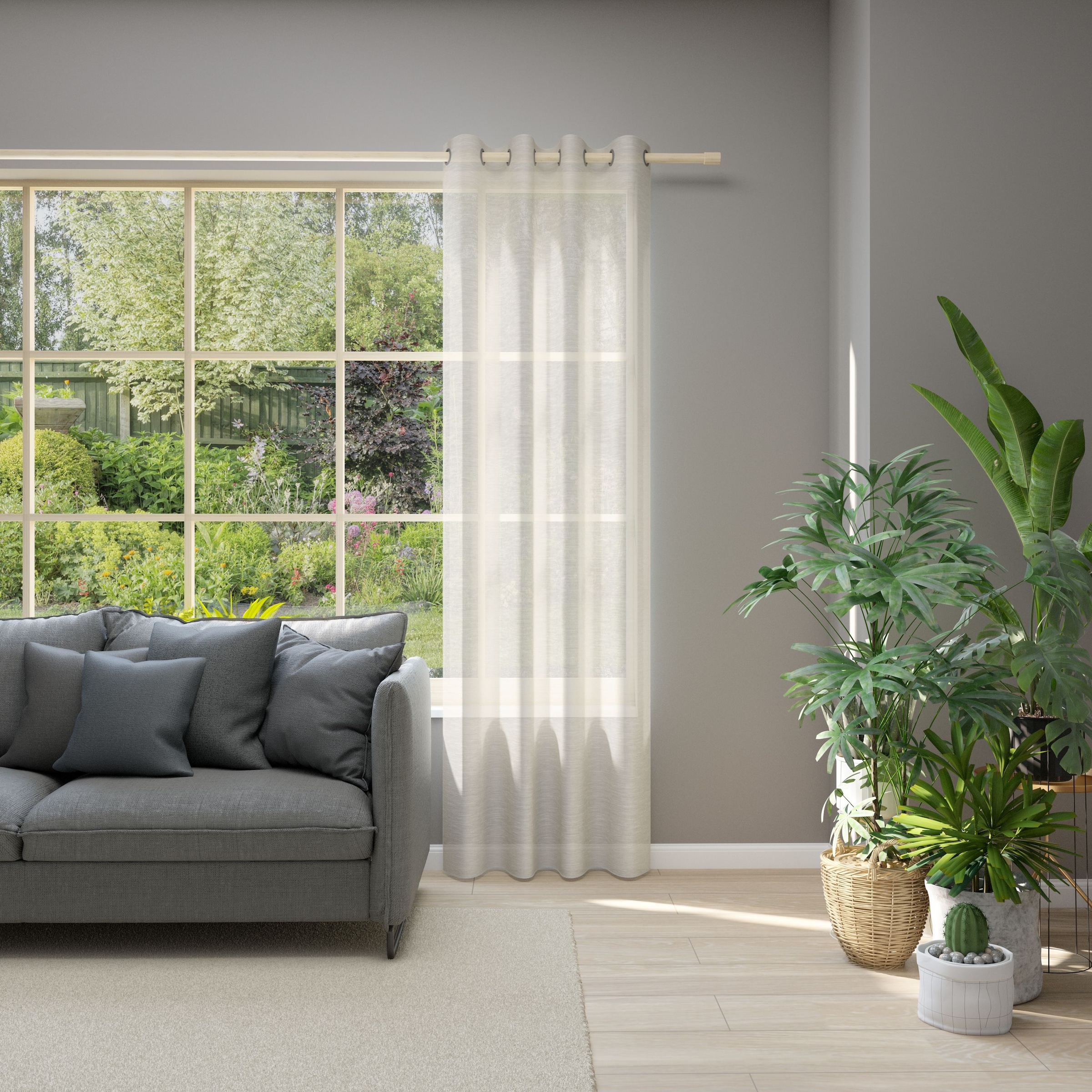 Neutex for you! Vorhang »Allure«, (1 St.), HxB: 245x140, Ösenschal mit Metallösen