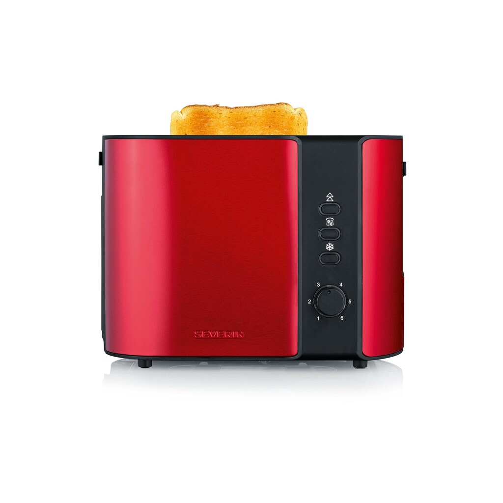 Severin Toaster »AT 2217 Rot Schwarz«, 800 W