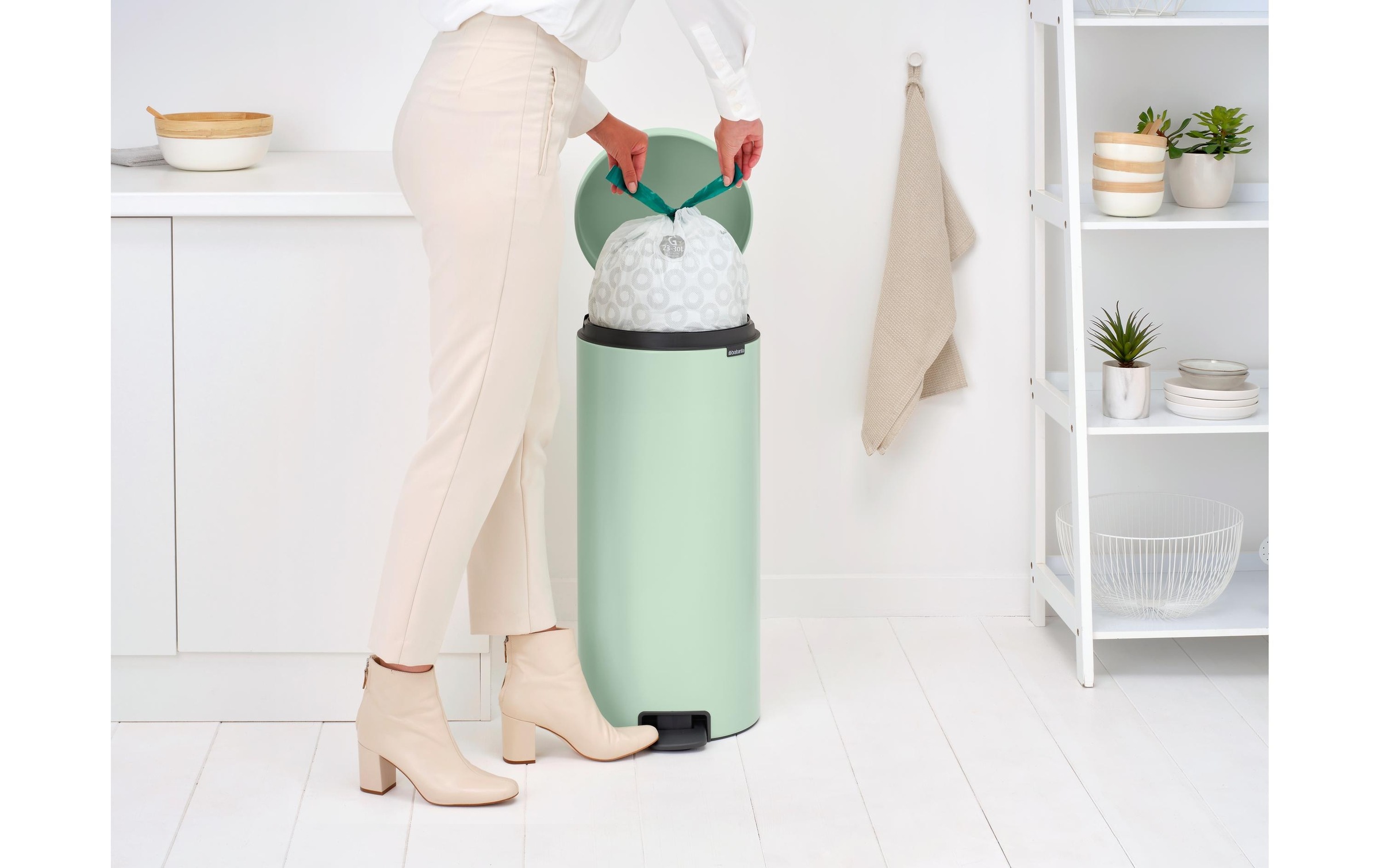 Brabantia Mülleimer »NewIcon 30 l, Grün«, 1 Behälter