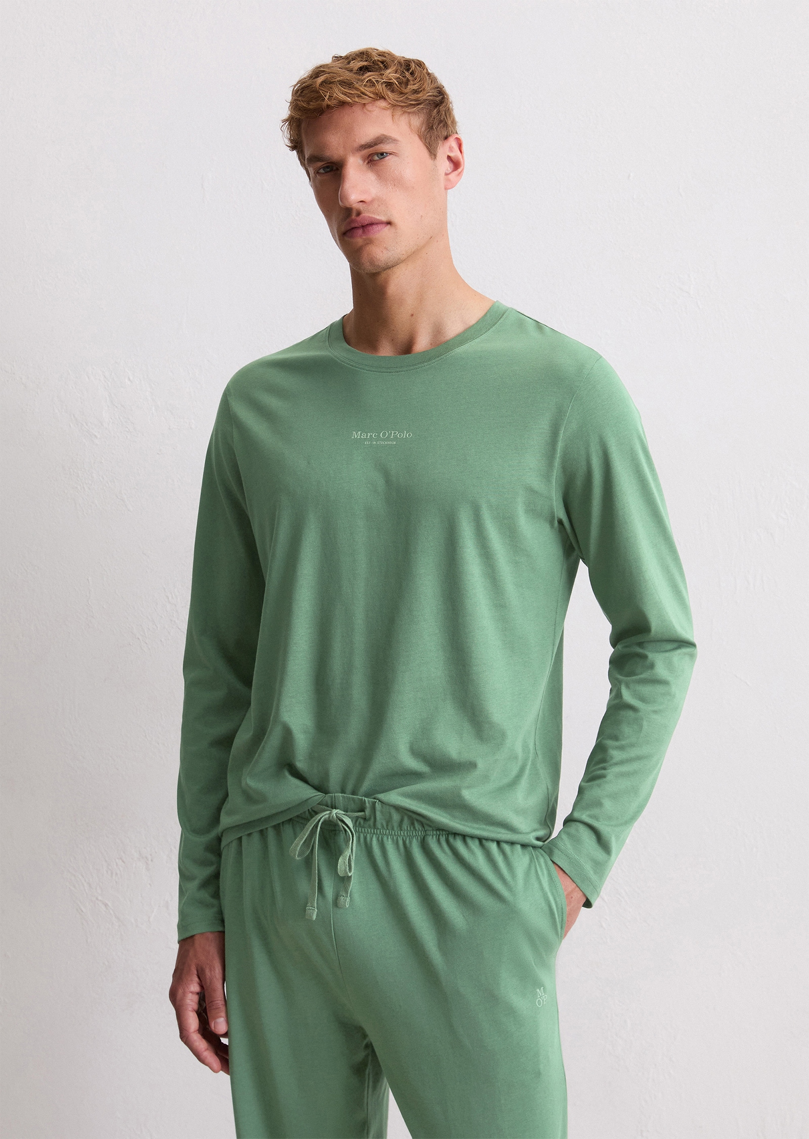 Marc OPolo Longsleeve "Mix & Match Cotton" mit langen Ärmeln, Rundhalsausschnitt, Jersey-Qualität