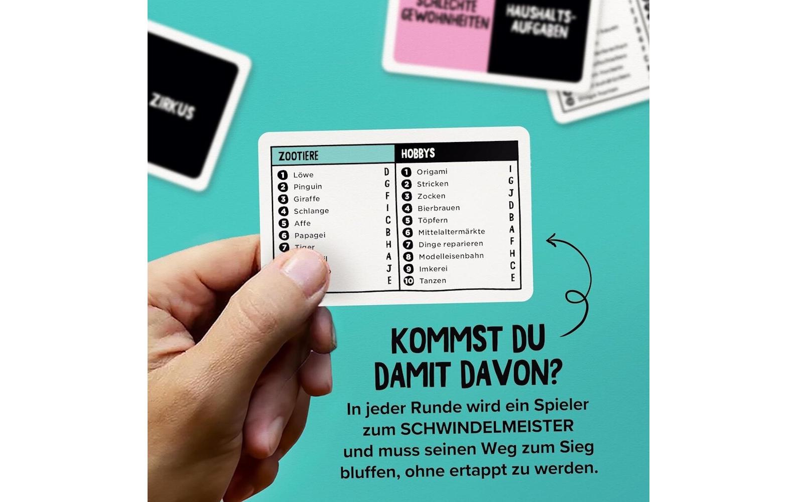 Spiel "gamely Der Schwindel-Meister"