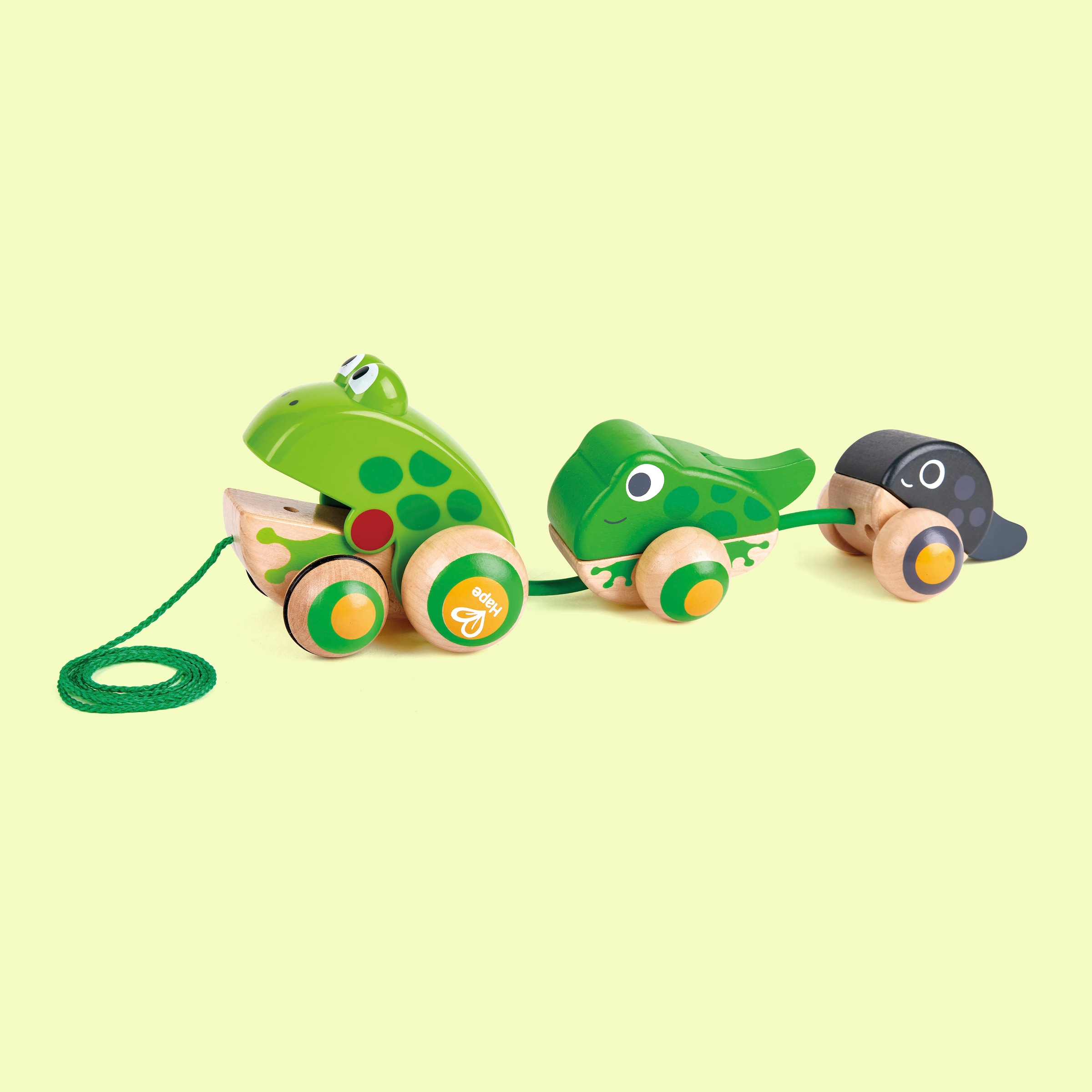 Hape Nachziehtier »Frosch-Familie«